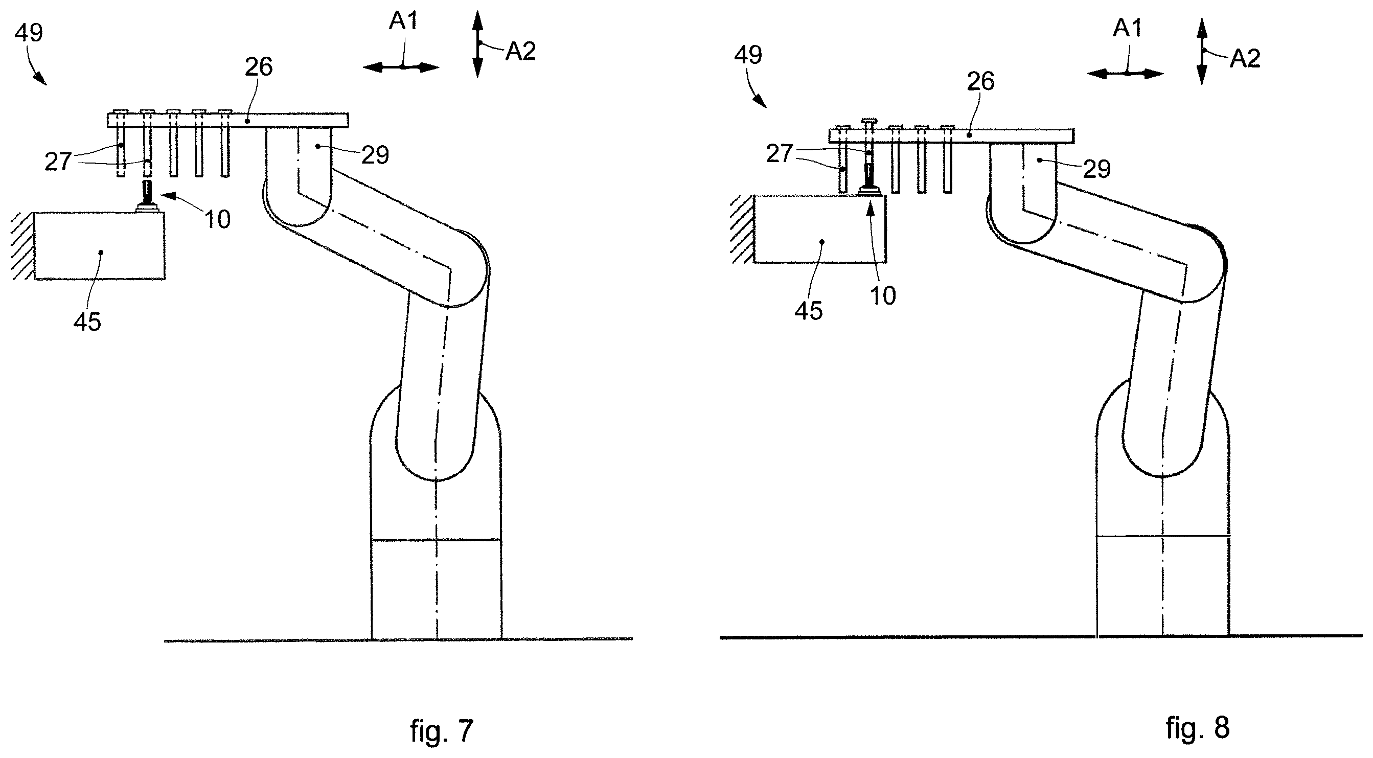 Patent US11815389 Figure 3 – Weighing device with levers for securing a container of weighed substance