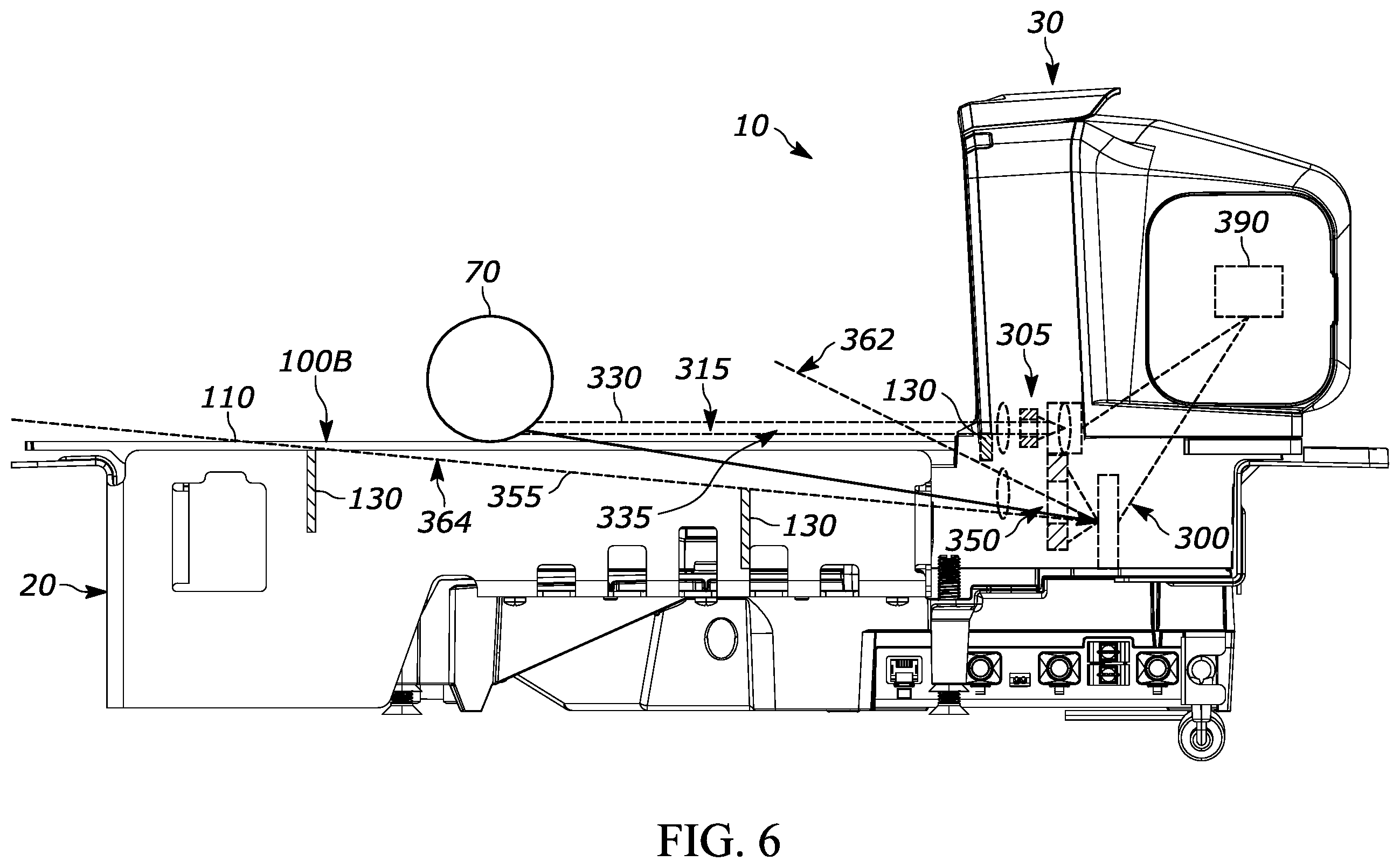 Patent US11815390 Figure 8 – Weigh platter assembly with off-platter detection