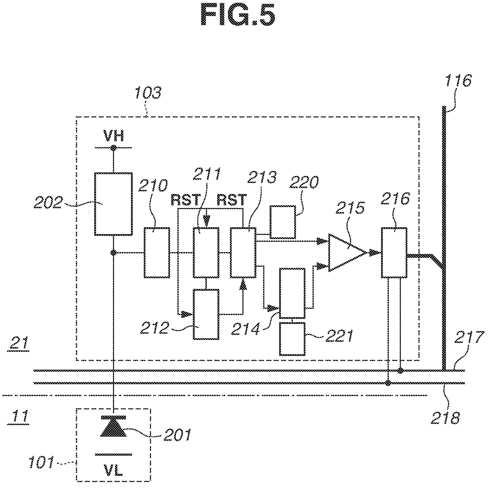 Patent US11815394 Figure 5 – Photoelectric conversion device, method of controlling photoelectric conversion device, and information processing apparatus