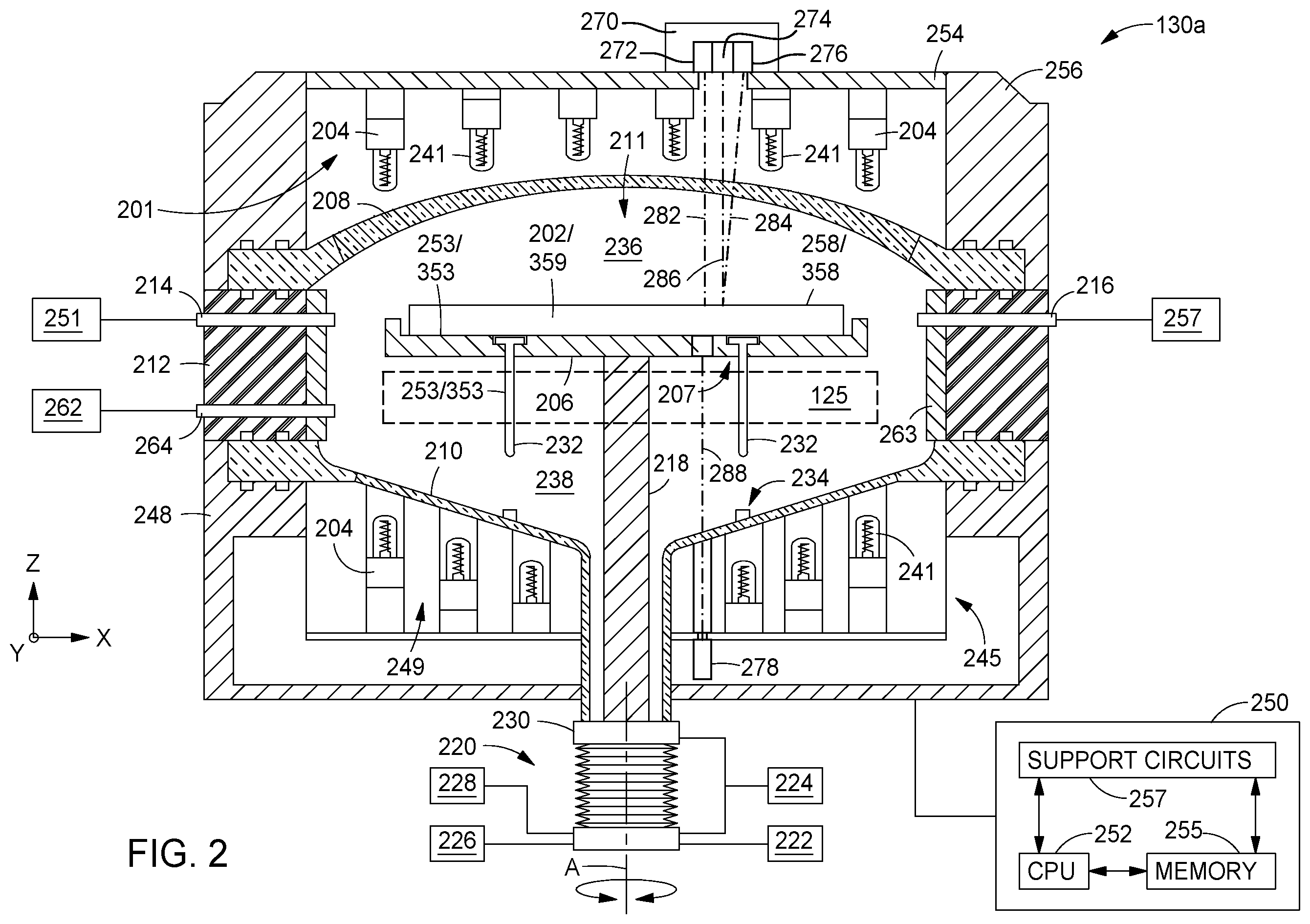 Patent US11815401 Figure 2 – Temperature calibration with band gap absorption method