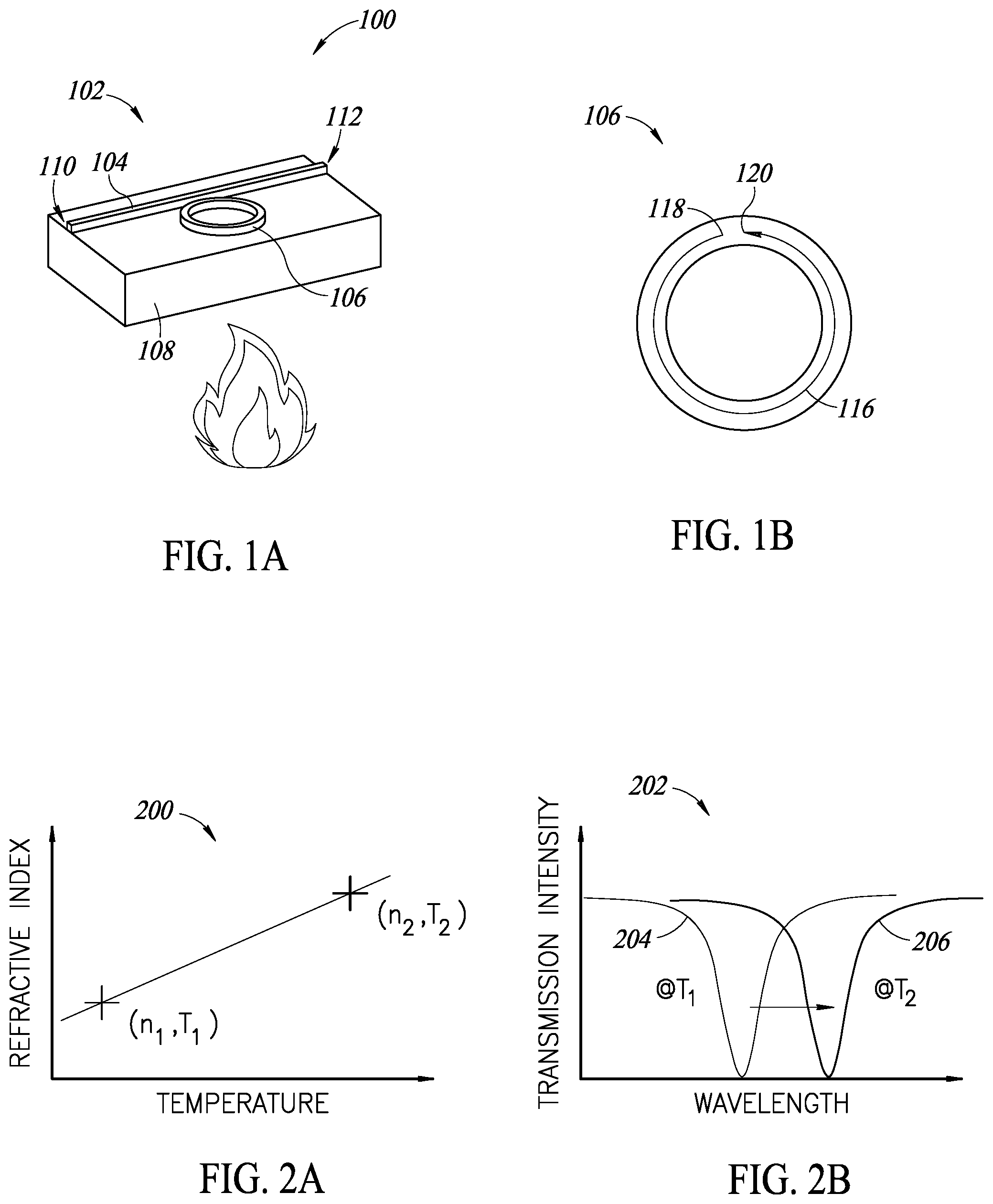 Patent US11815405 Figure 1 – Photonic device using resonator differencing technique