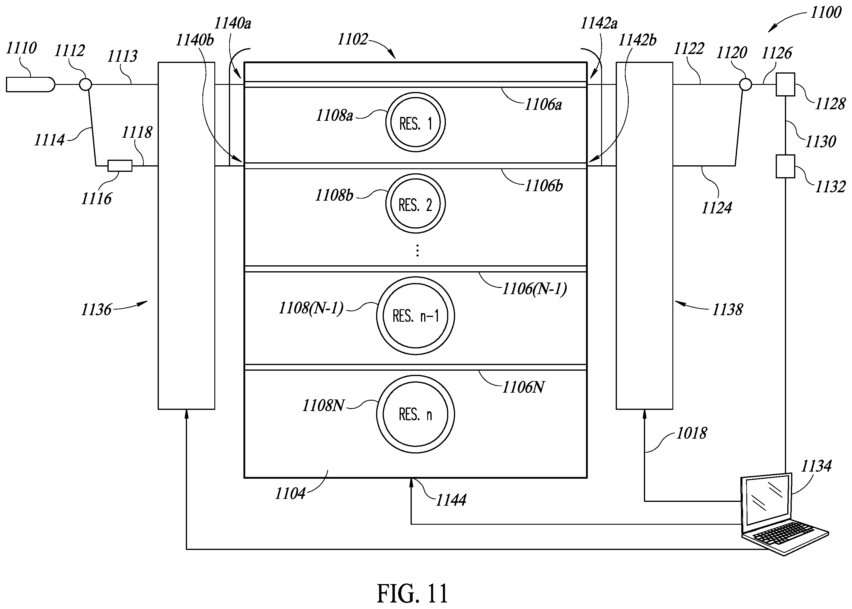 Patent US11815405 Figure 8 – Photonic device using resonator differencing technique
