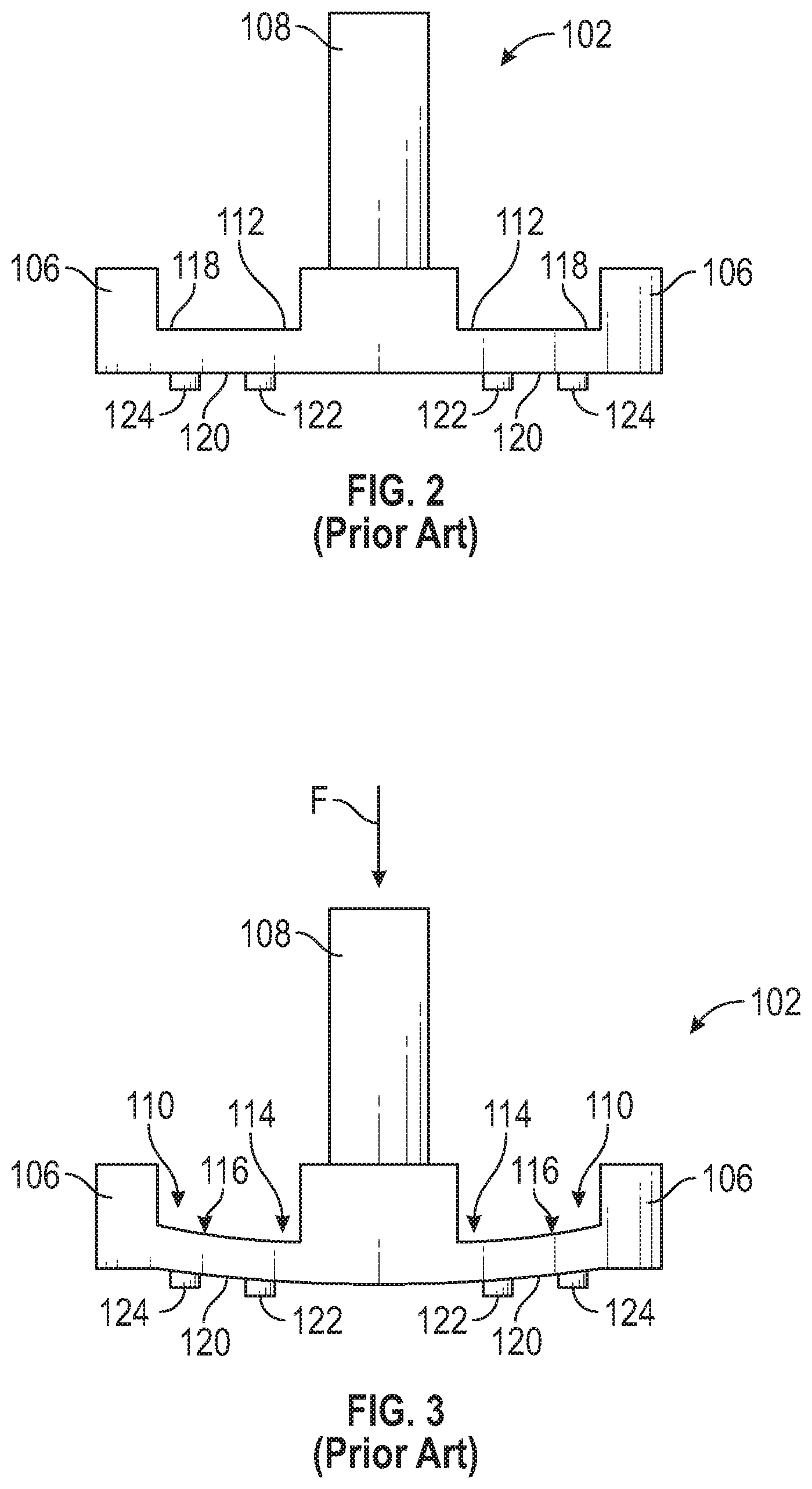 Patent US11815412 Figure 2 – Strain sensor with contoured deflection surface
