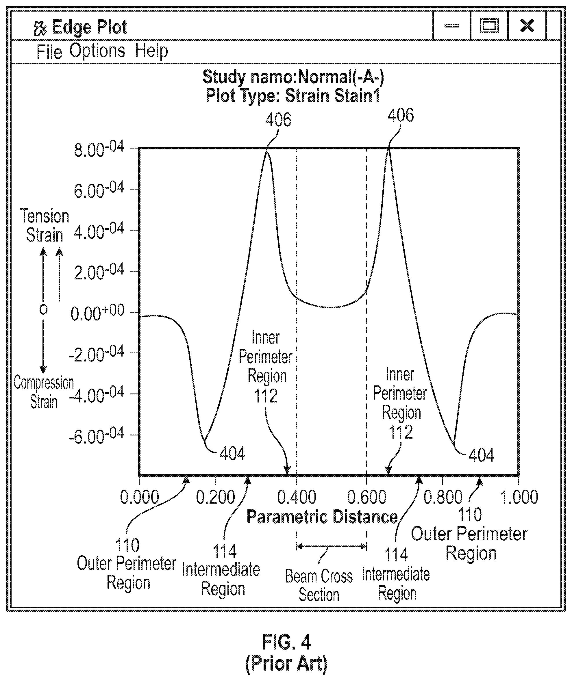 Patent US11815412 Figure 3 – Strain sensor with contoured deflection surface