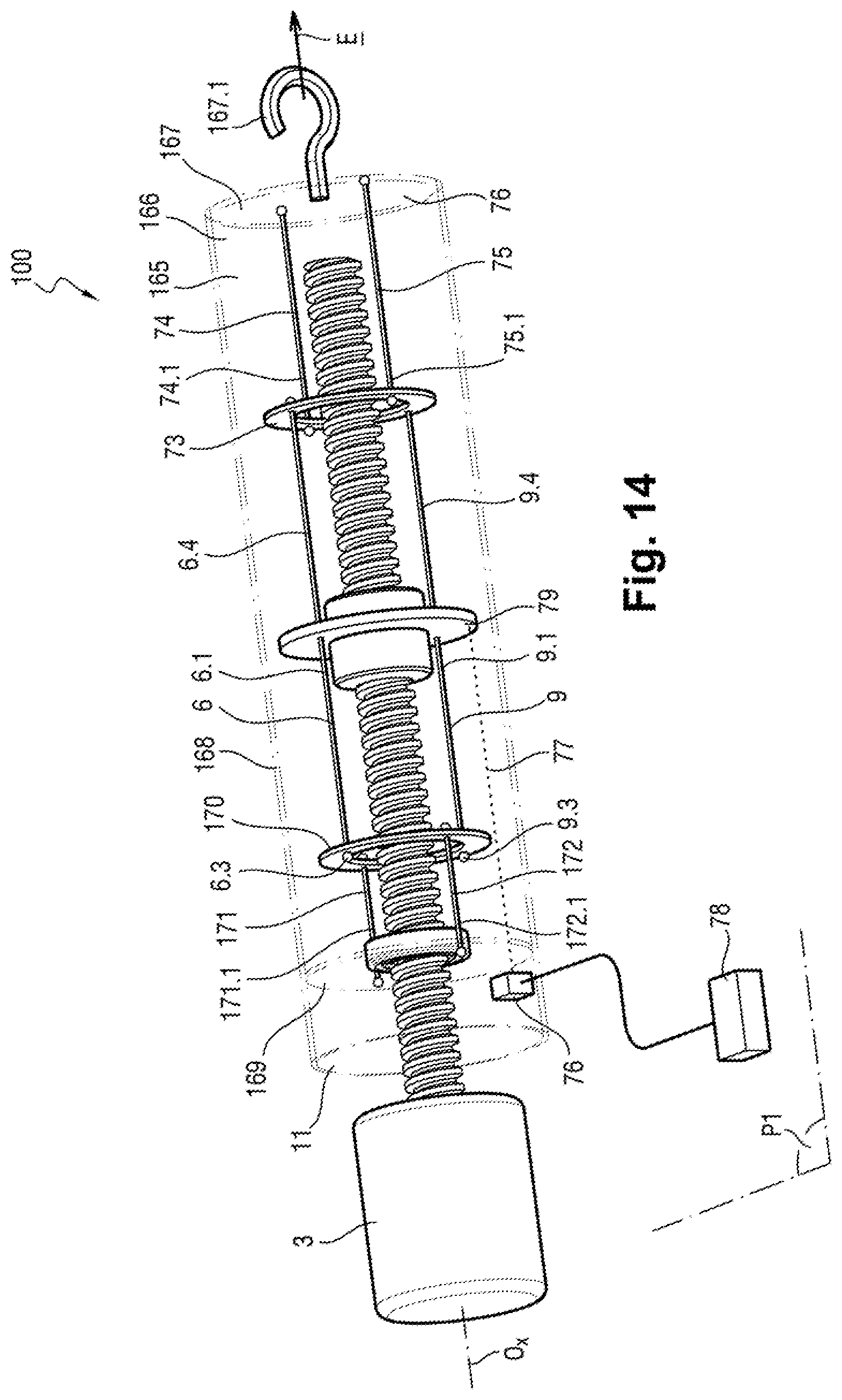 Patent US11815417 Figure 10 – Force sensor for cable actuator