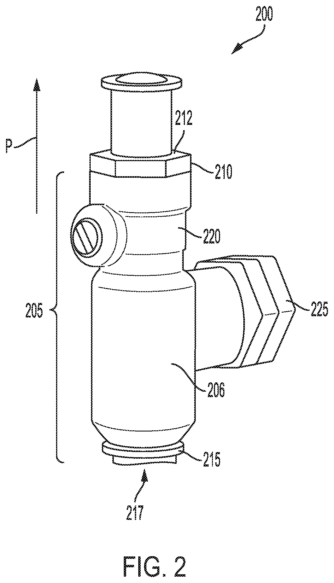 Patent US11815424 Figure 2 – Backflow prevention system test cock with a fluid sensor