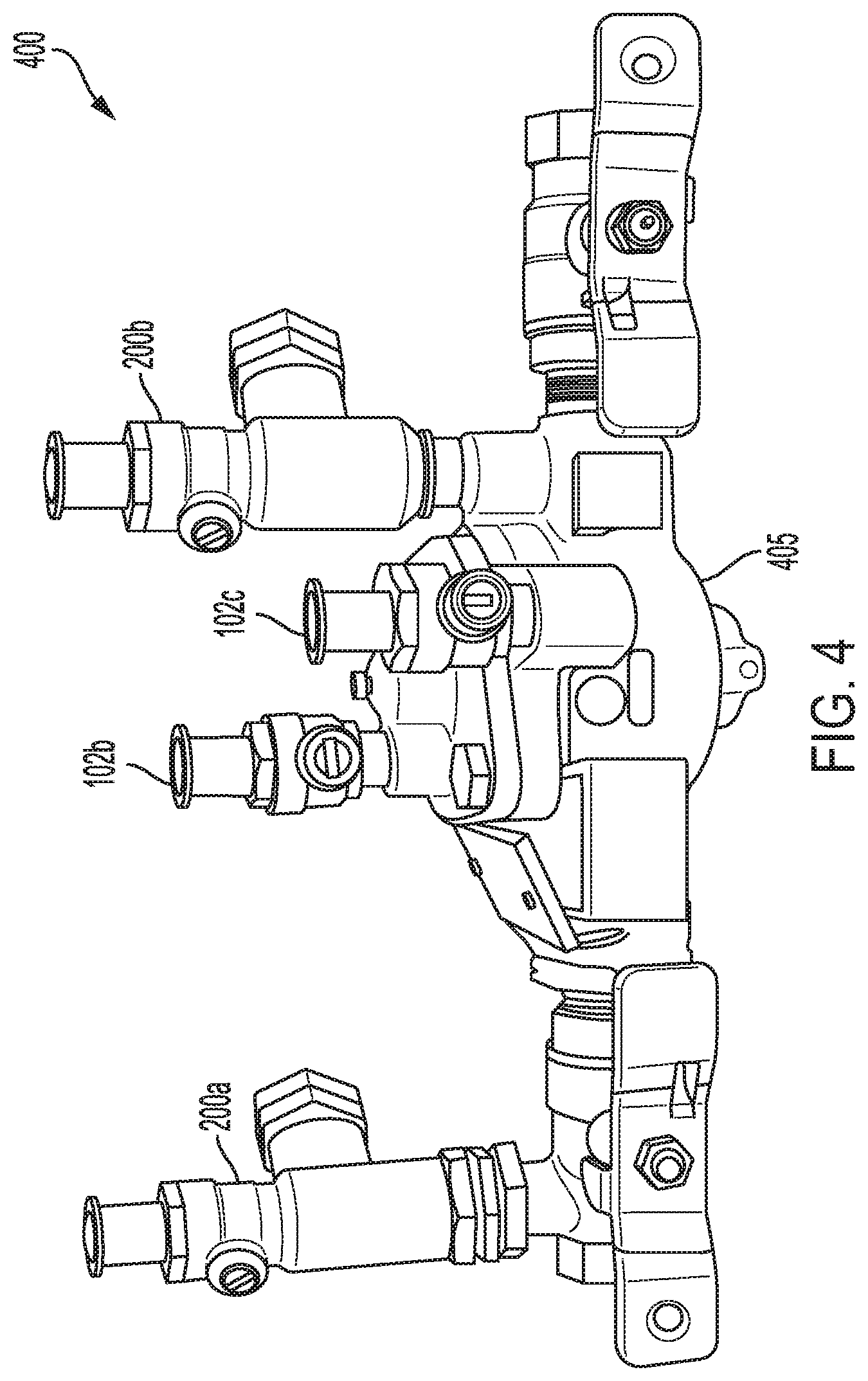 Patent US11815424 Figure 4 – Backflow prevention system test cock with a fluid sensor