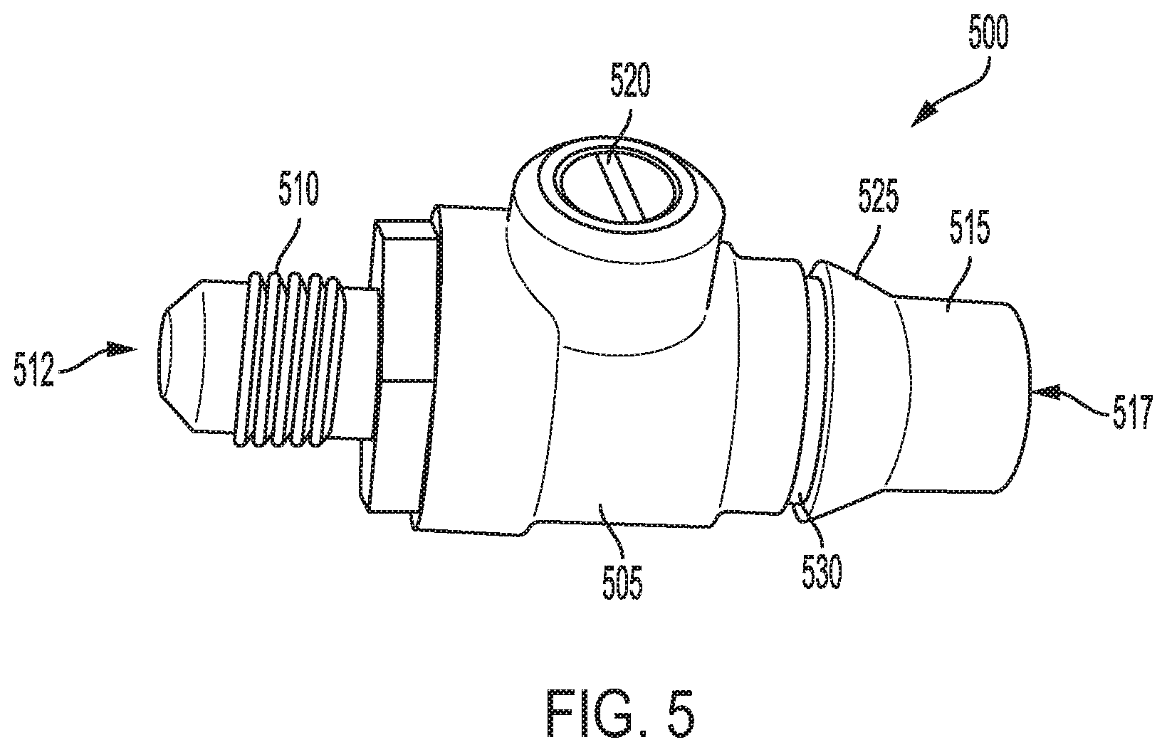 Patent US11815424 Figure 5 – Backflow prevention system test cock with a fluid sensor