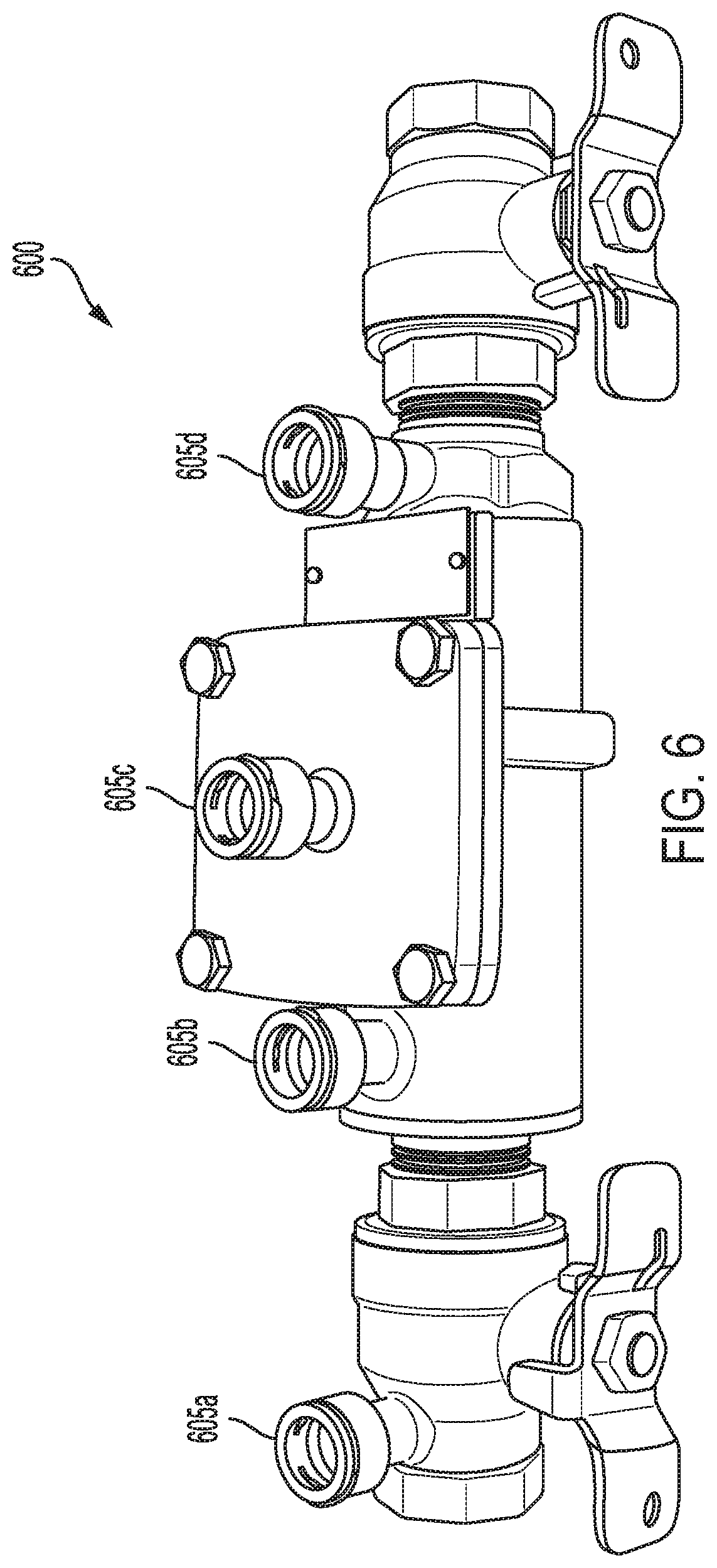 Patent US11815424 Figure 6 – Backflow prevention system test cock with a fluid sensor