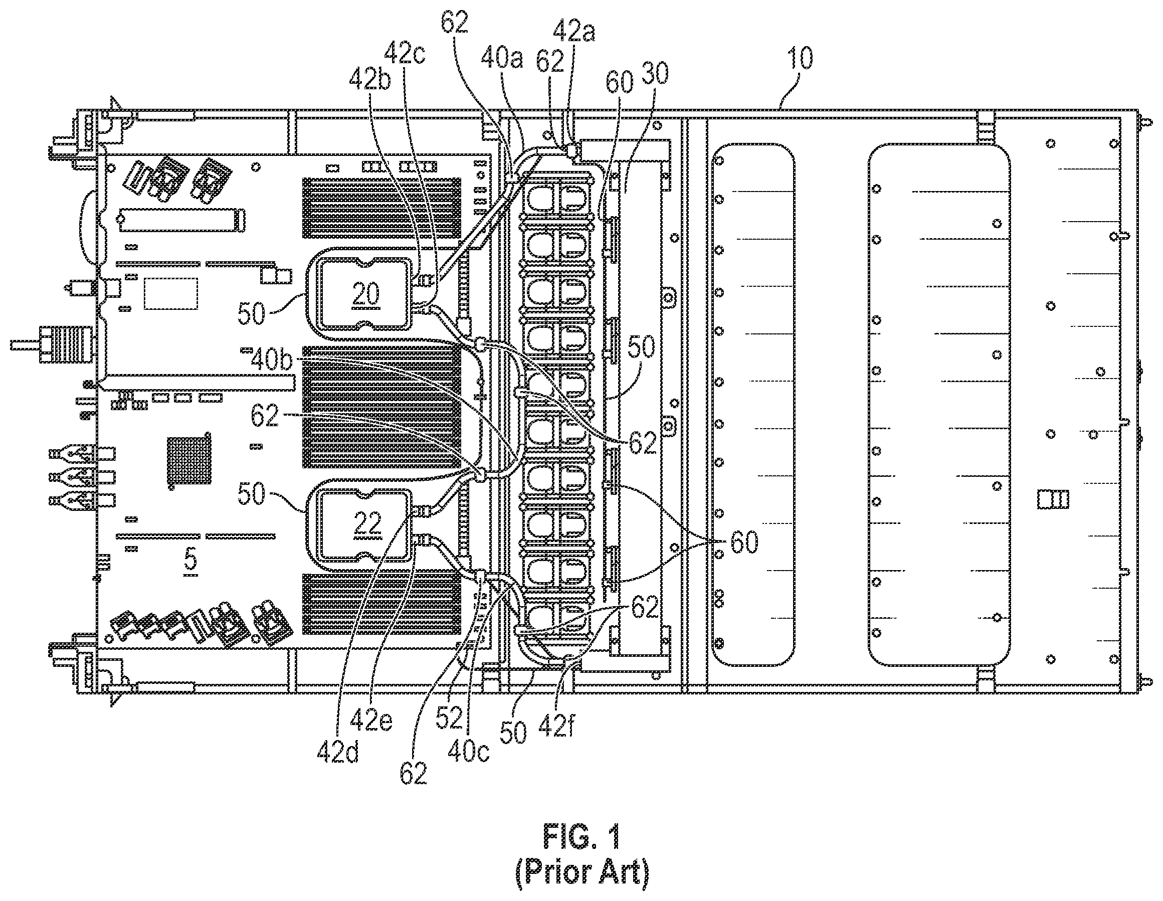 Patent US11815428 Figure 1 – Direct leak detection for liquid cooled servers