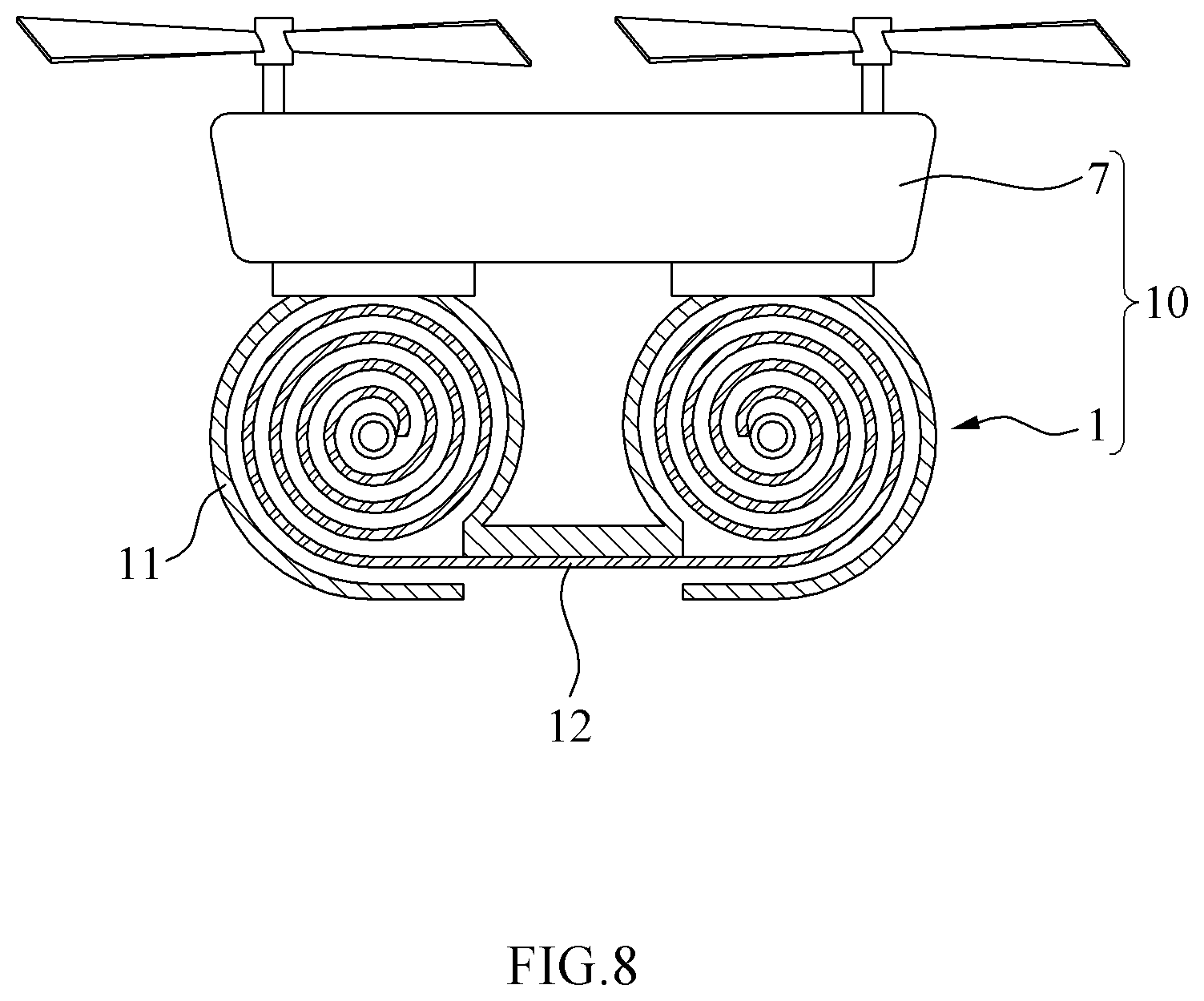 Patent US11815439 Figure 8 – Apparatus for sampling gas, drone therewith and control method thereof