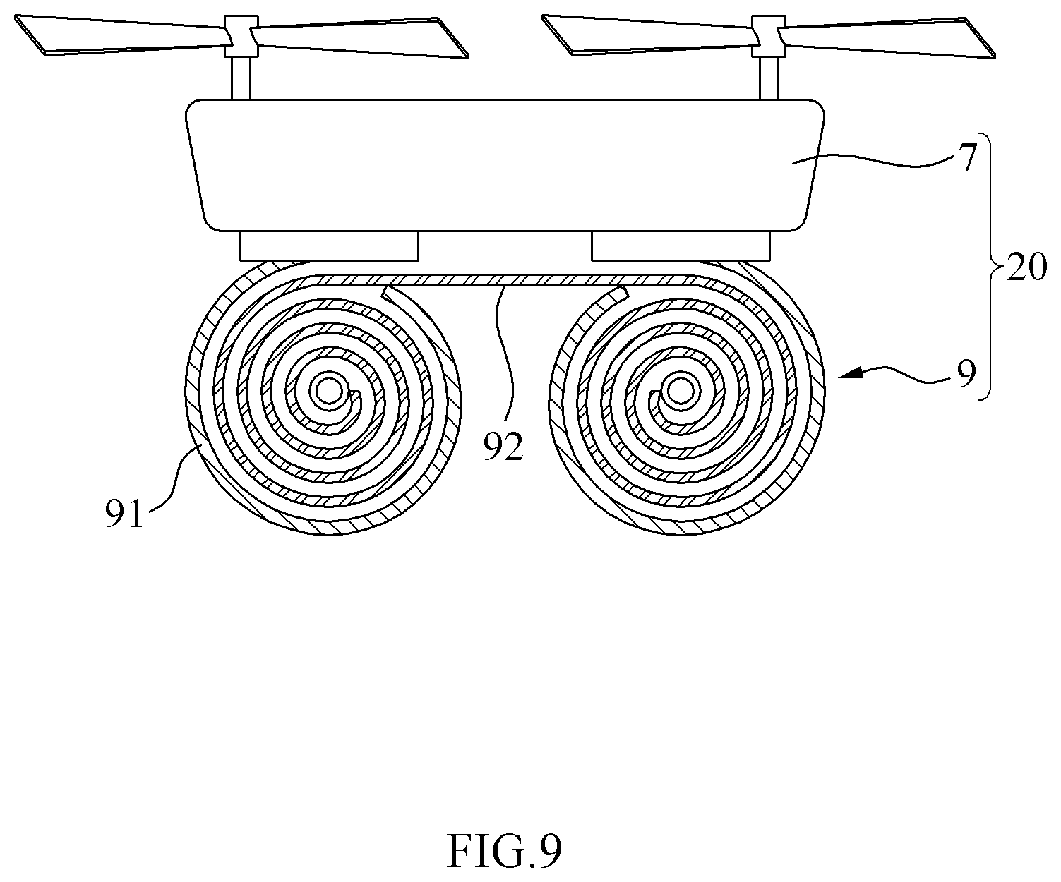 Patent US11815439 Figure 9 – Apparatus for sampling gas, drone therewith and control method thereof