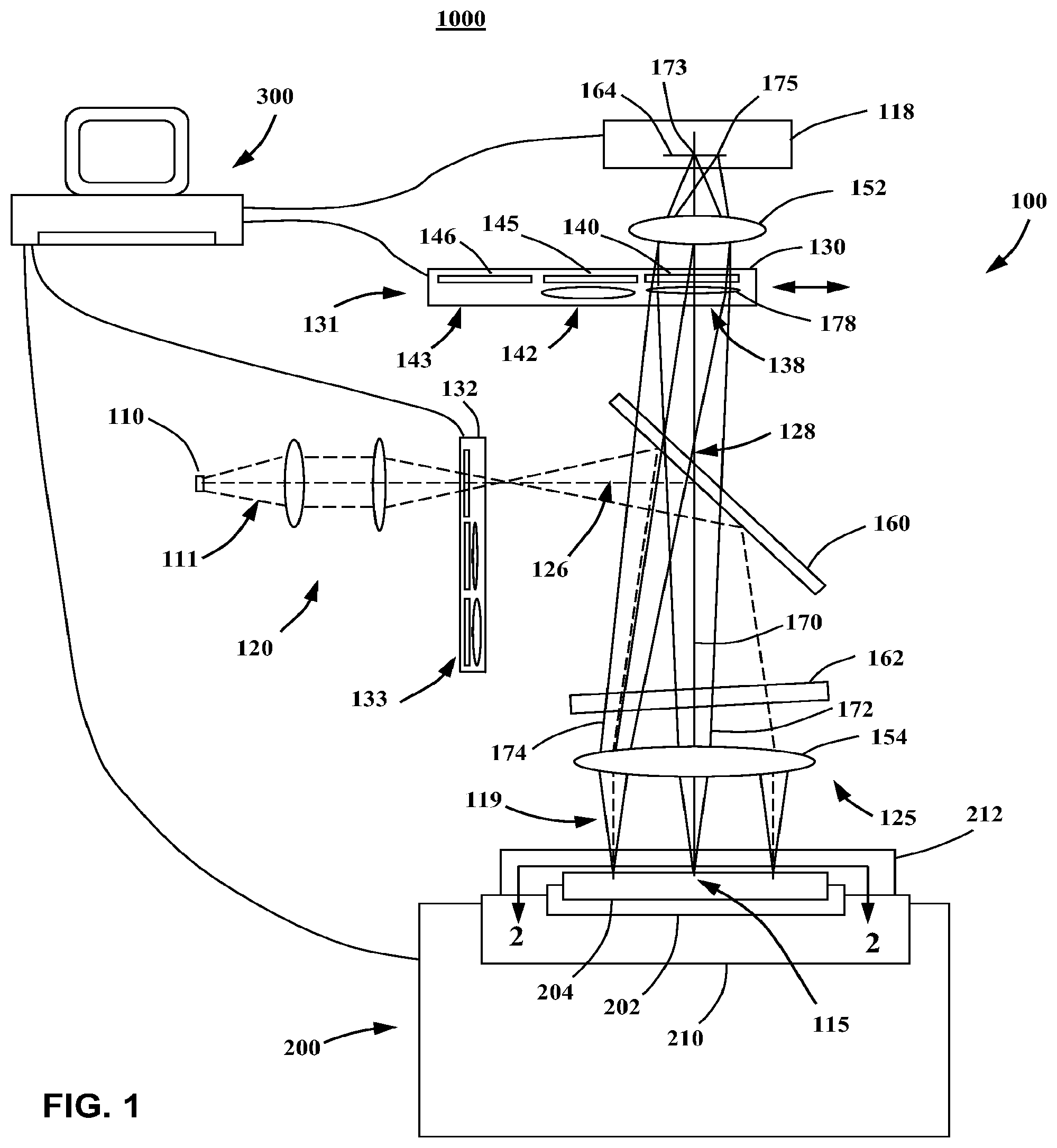 Patent US11815460 Figure 1 – Optical systems and methods for biological analysis