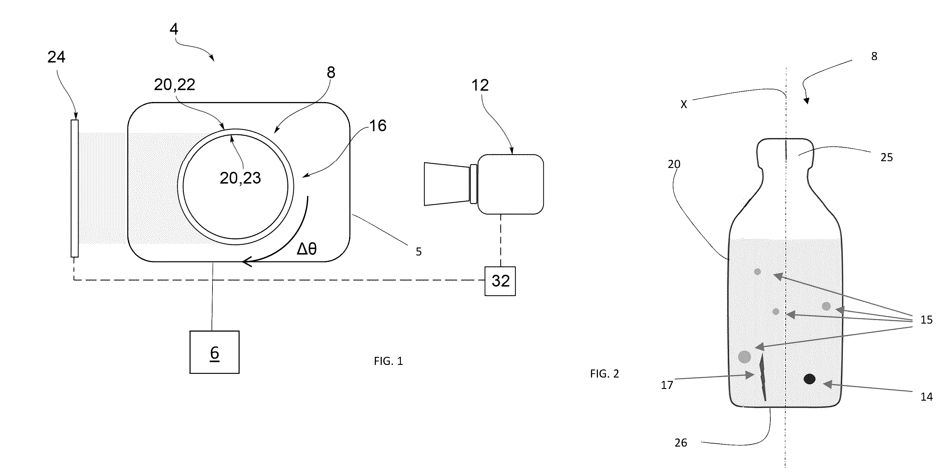 Patent US11815469 Figure 1 – Apparatus and method for inspecting containers which are at least partially transparent to a predetermined electromagnetic radiation
