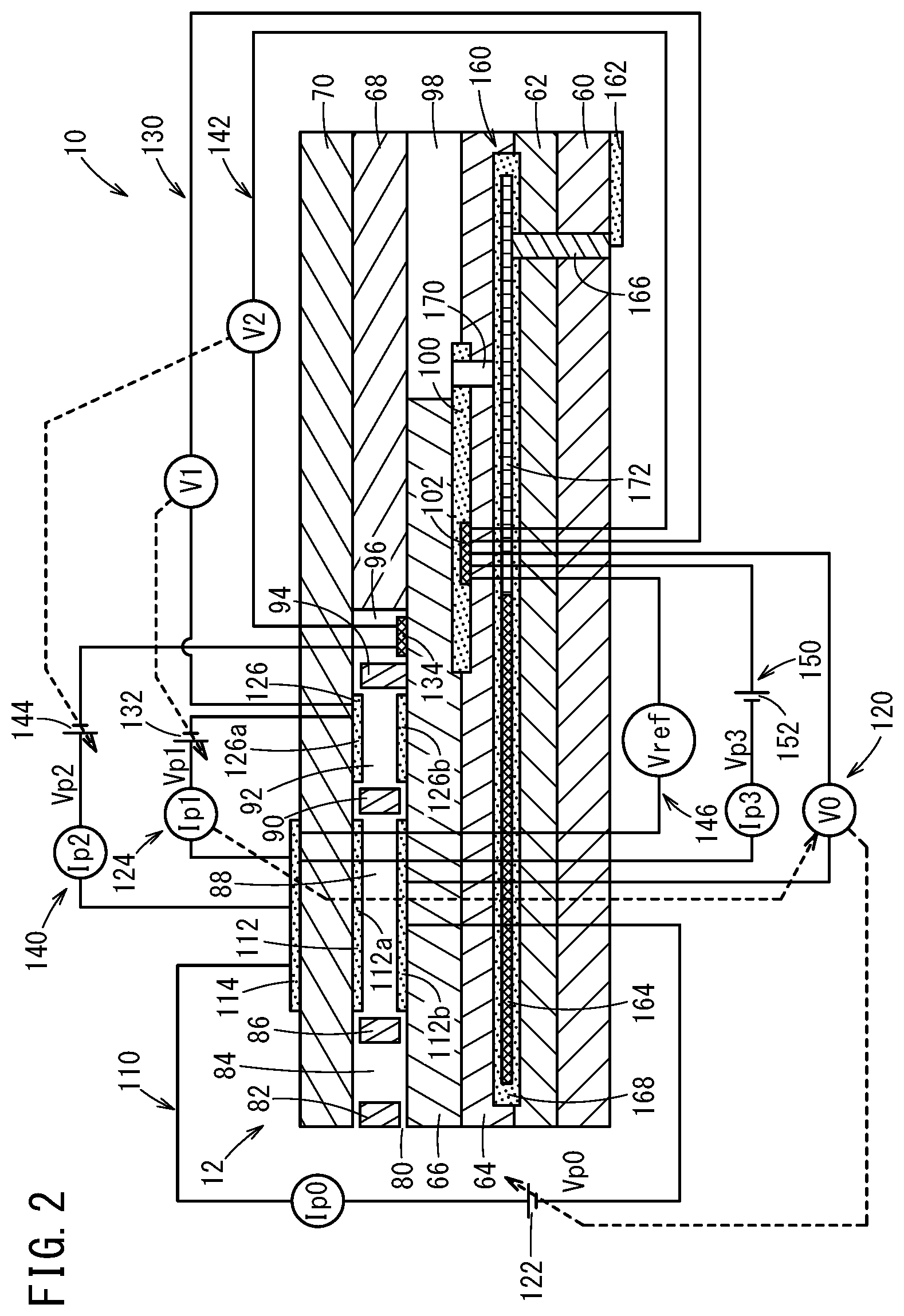 Patent US11815485 Figure 2 – Gas sensor