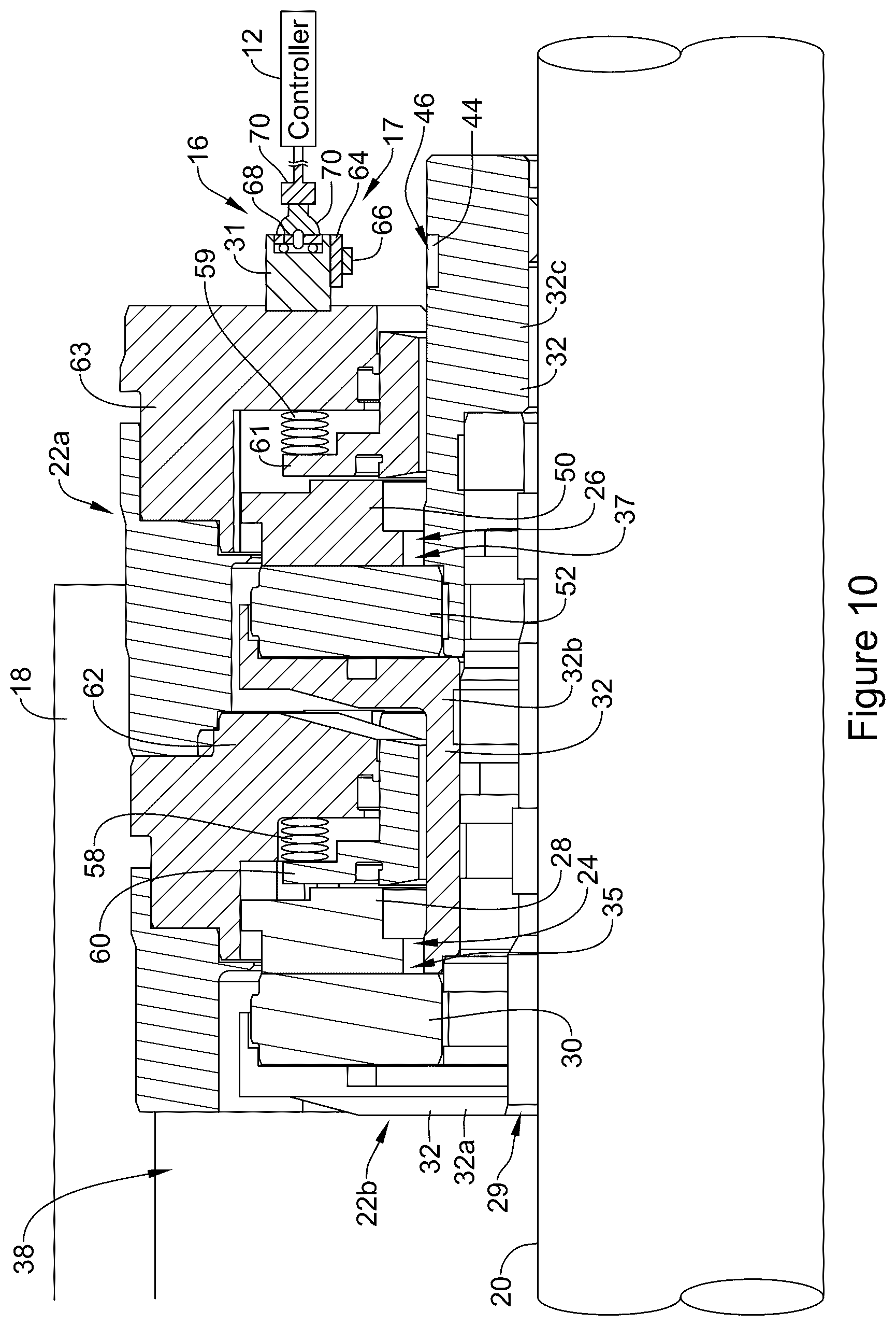 Patent US11815491 Figure 10 – Mechanical seal with sensor