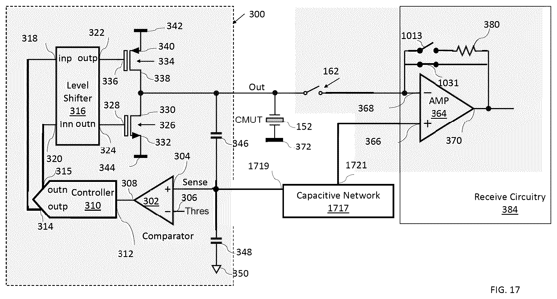 Patent US11815492 Figure 17 – Methods and circuitry for built-in self-testing of circuitry and/or transducers in ultrasound devices