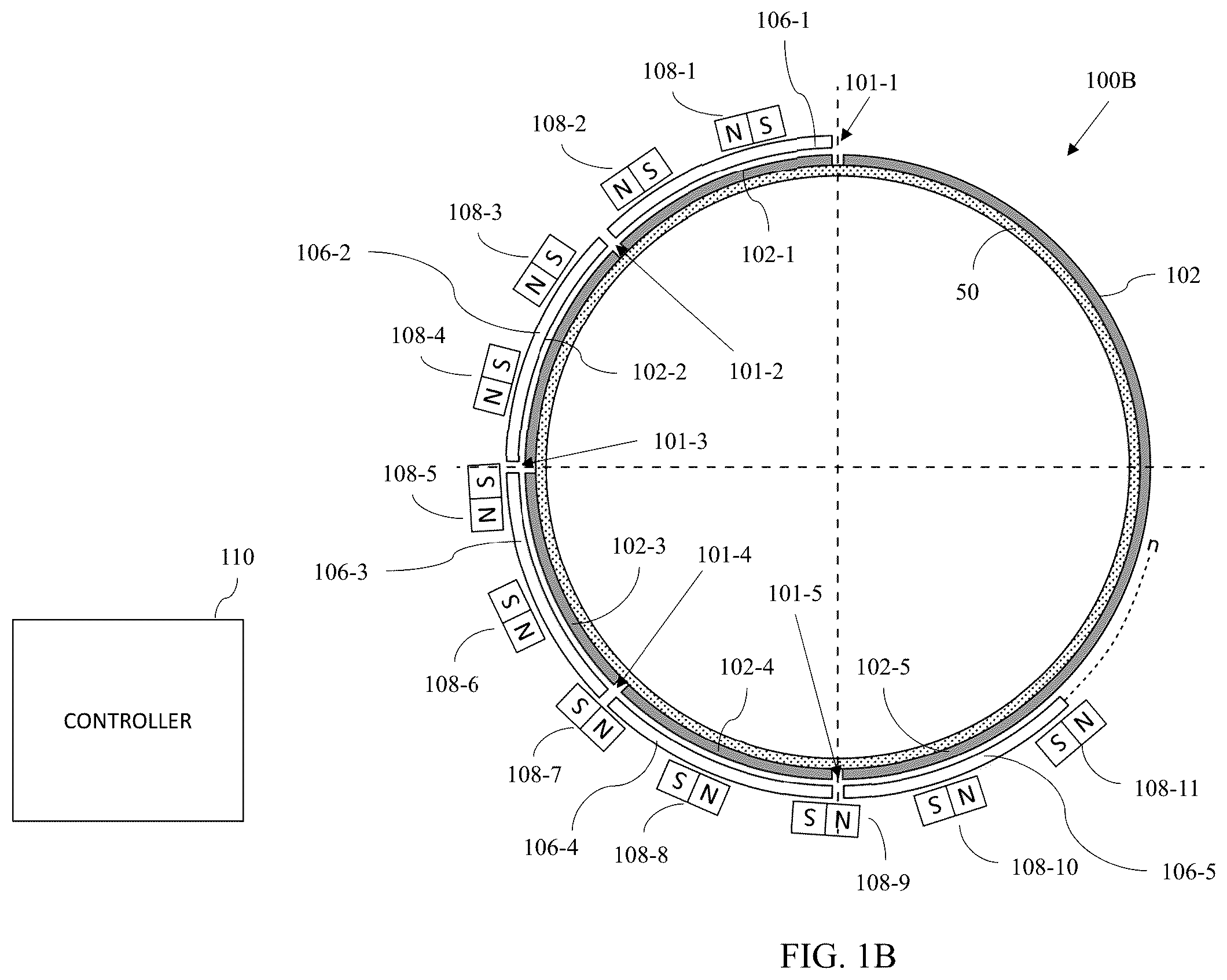 Patent US11815494 Figure 2 – Flexible magnetostrictive guided wave pipe inspection system with integrated magnets