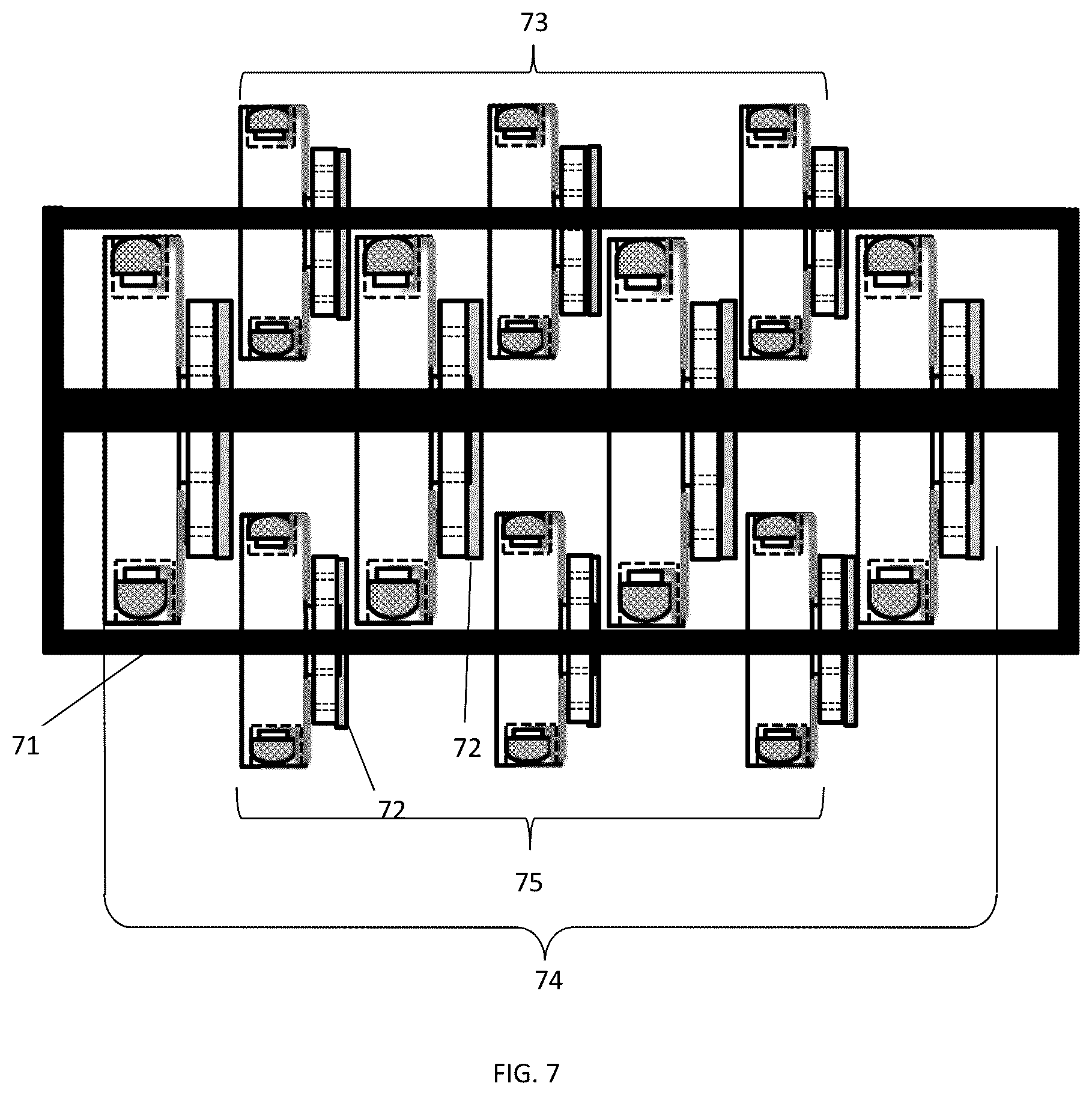 Patent US11815495 Figure 5 – Device, system and method for emission and reception of ultrasonic signals to and from a test material