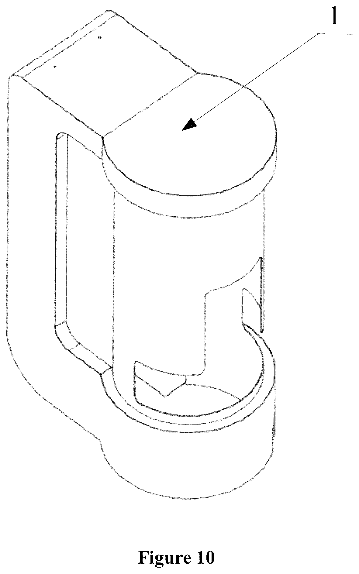 Patent US11815496 Figure 9 – Rock mechanics triaxial testing machine has shaft pressure driving piece and lifting mechanism driving inner pressure chamber to lift