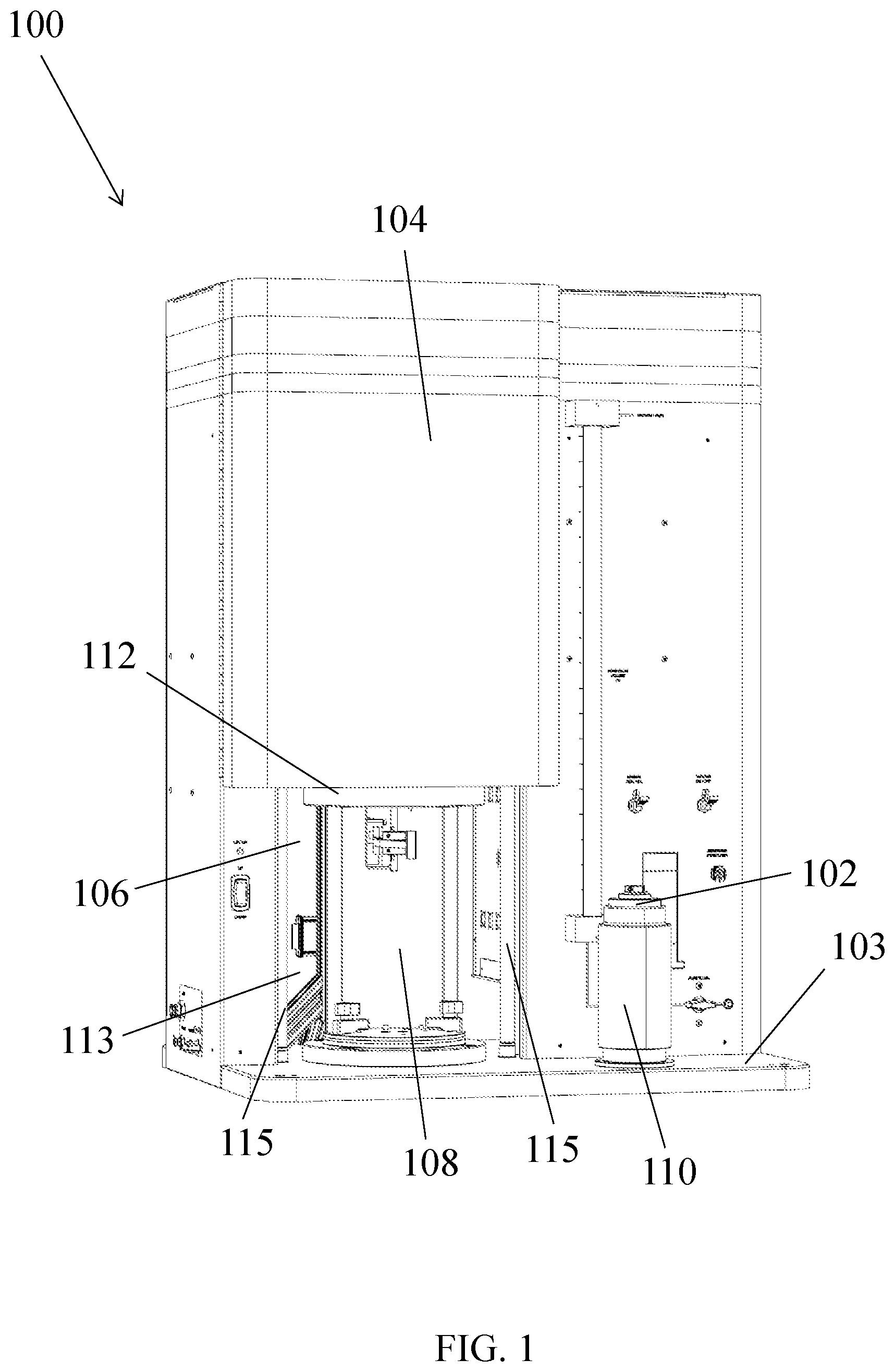 Patent US11815499 Figure 1 – Resonant column device for soil testing