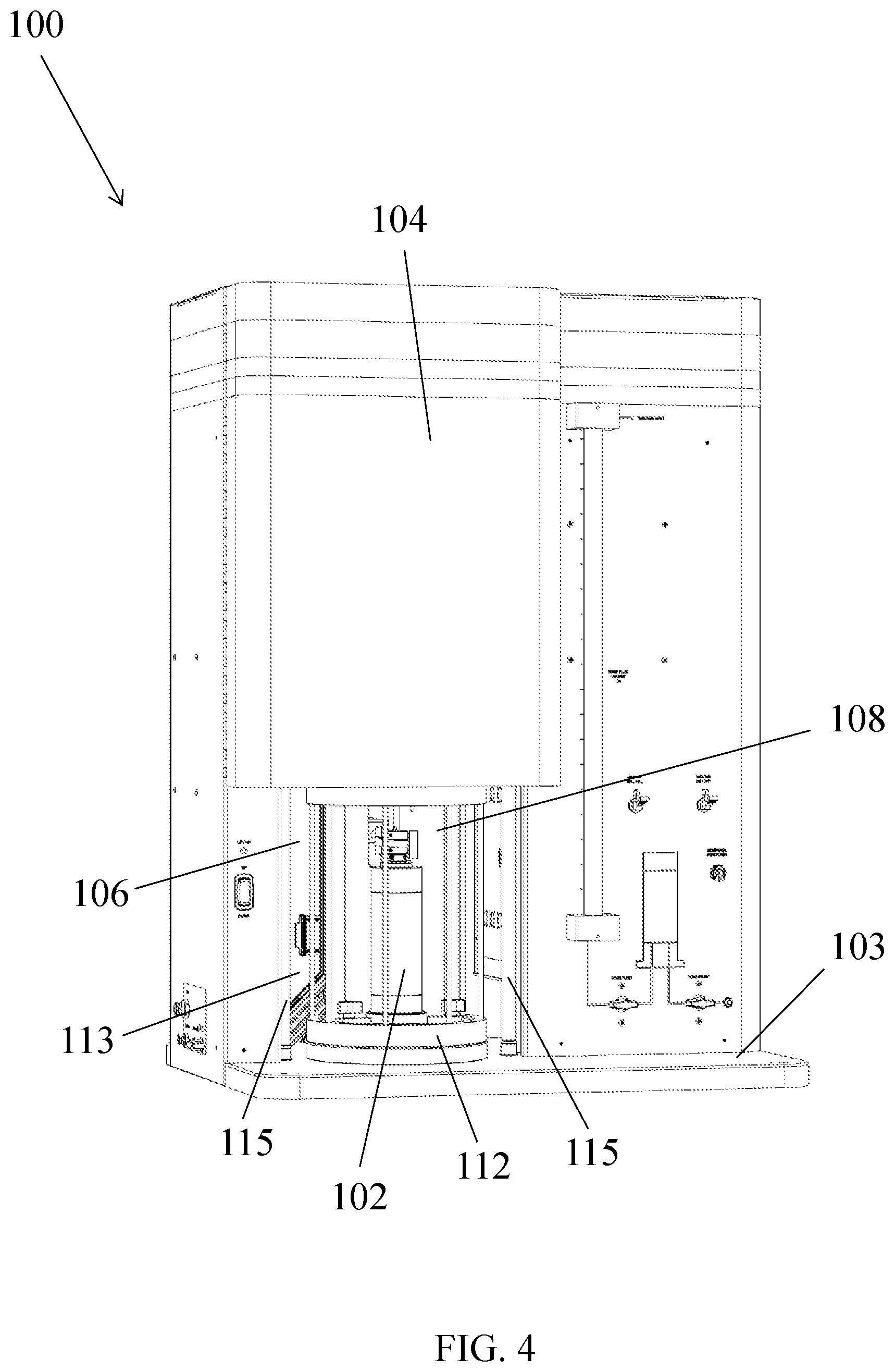 Patent US11815499 Figure 4 – Resonant column device for soil testing