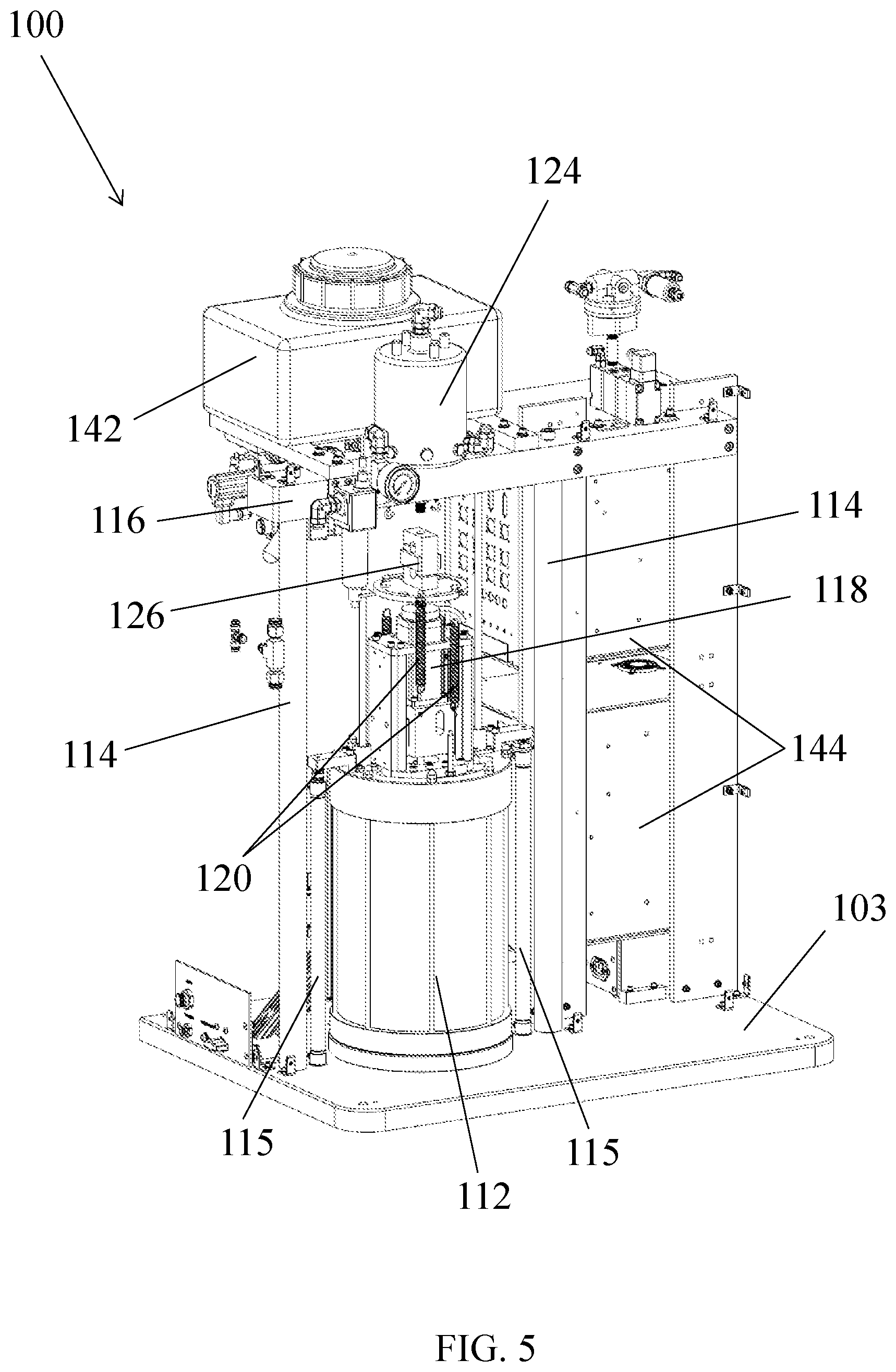 Patent US11815499 Figure 5 – Resonant column device for soil testing