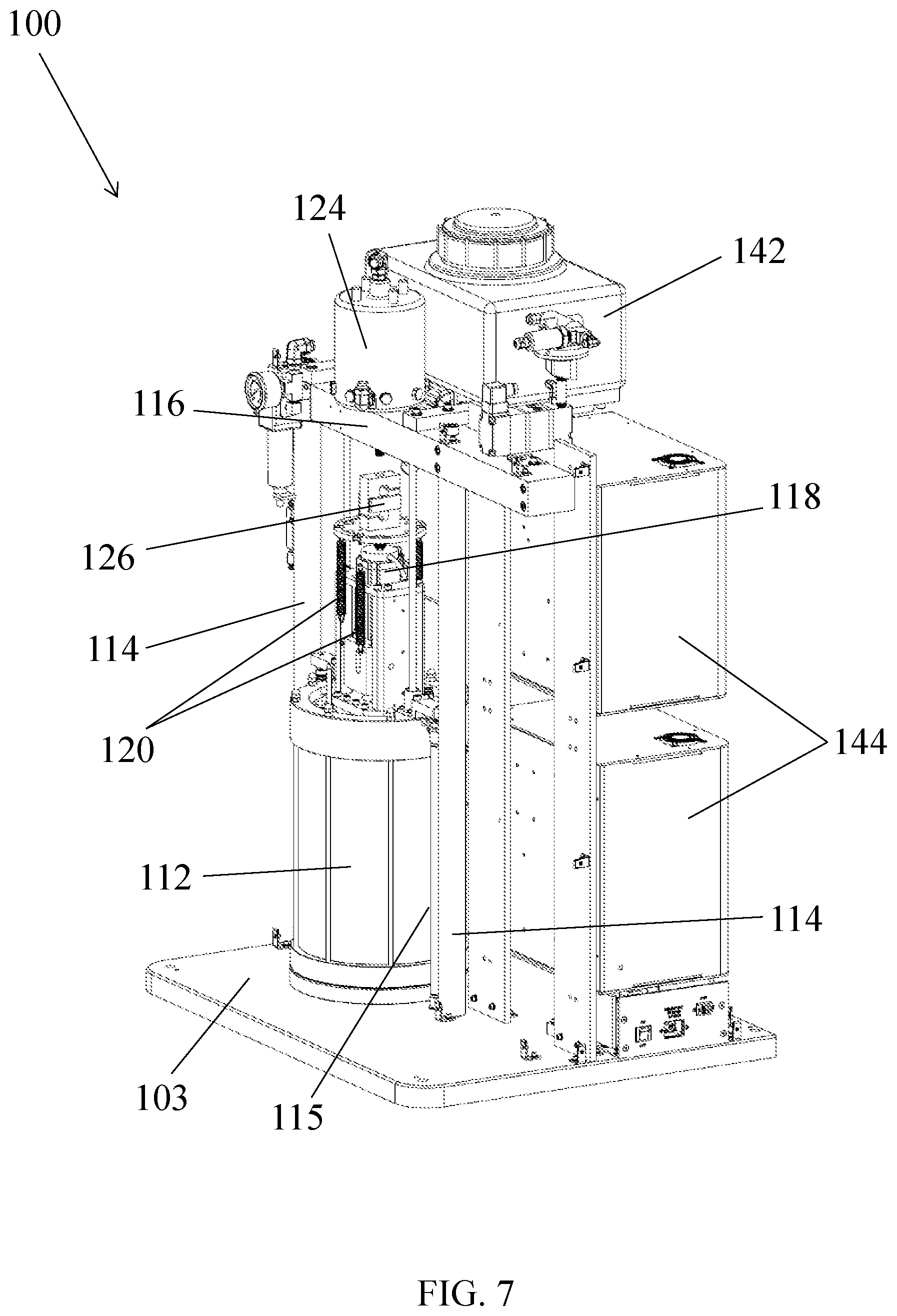 Patent US11815499 Figure 7 – Resonant column device for soil testing