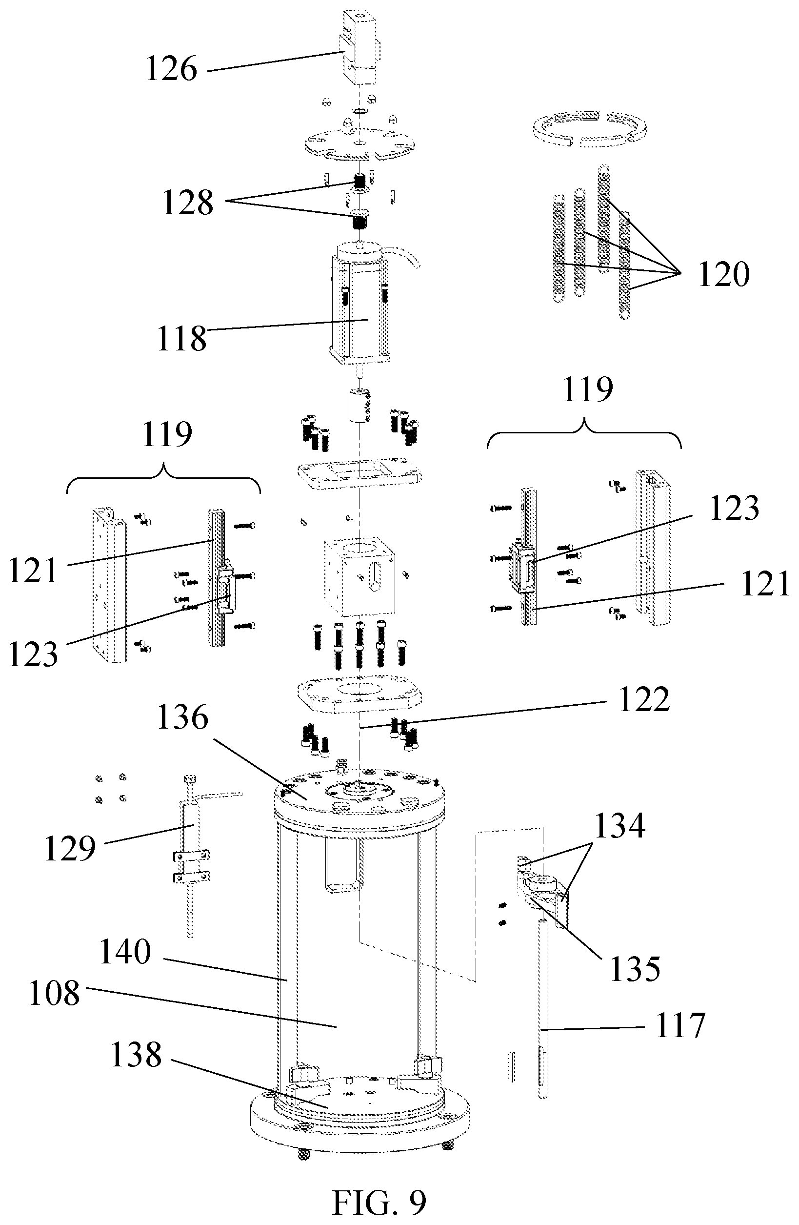 Patent US11815499 Figure 9 – Resonant column device for soil testing