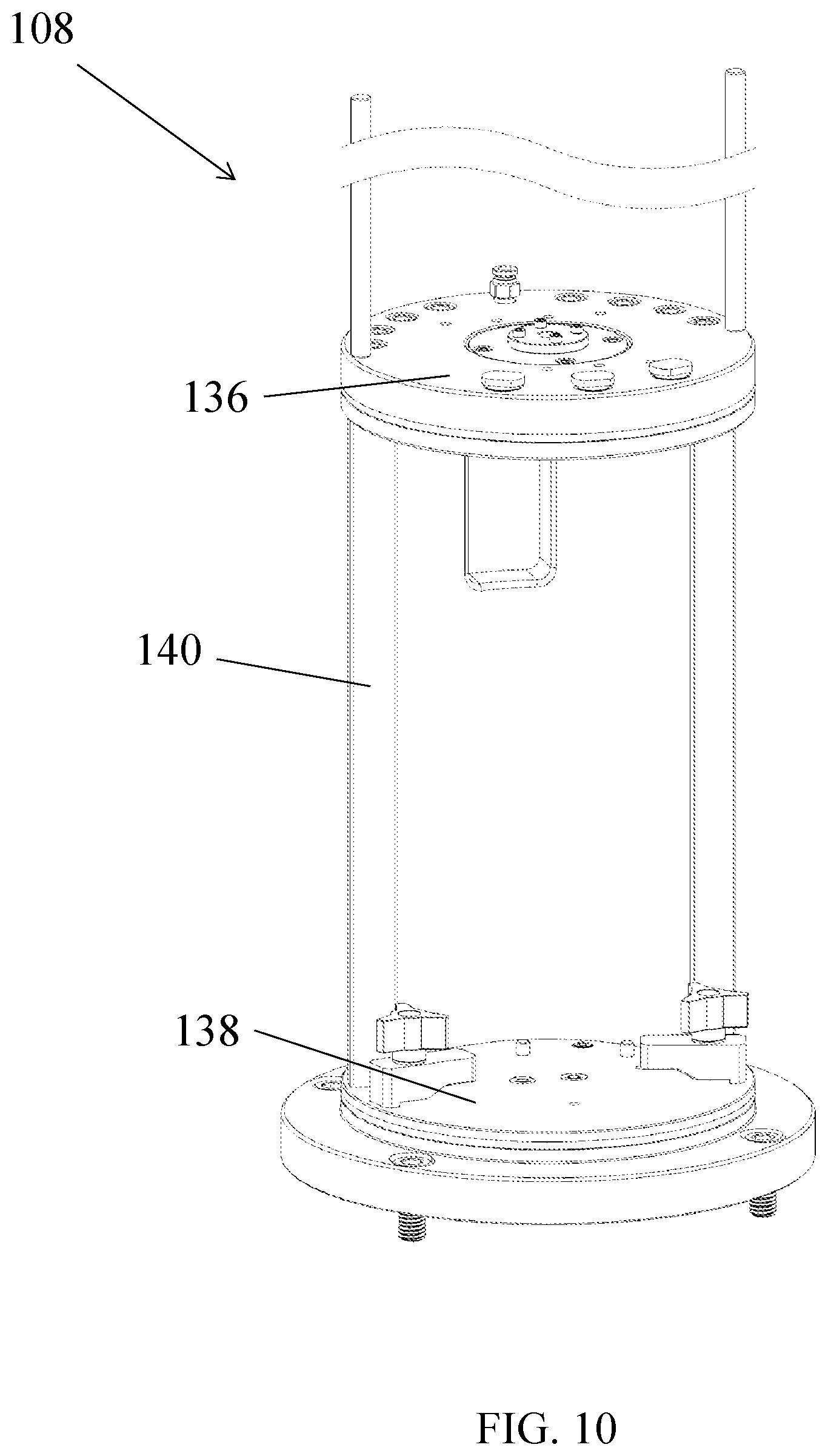 Patent US11815499 Figure 10 – Resonant column device for soil testing