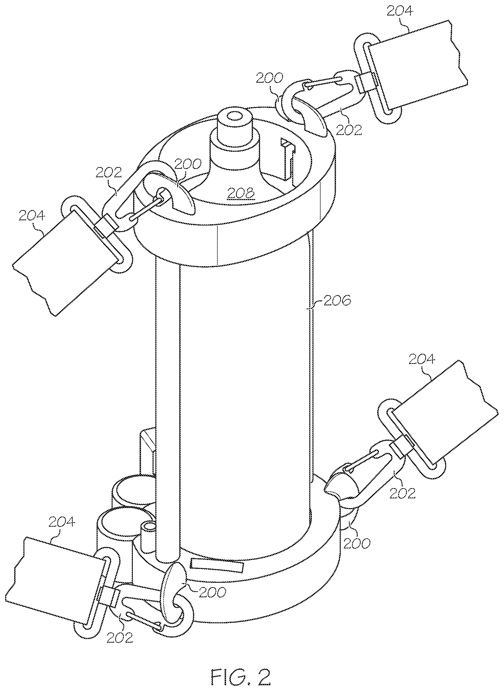 Patent US11815500 Figure 2 – Gas detector calibration kit and integrated carrier