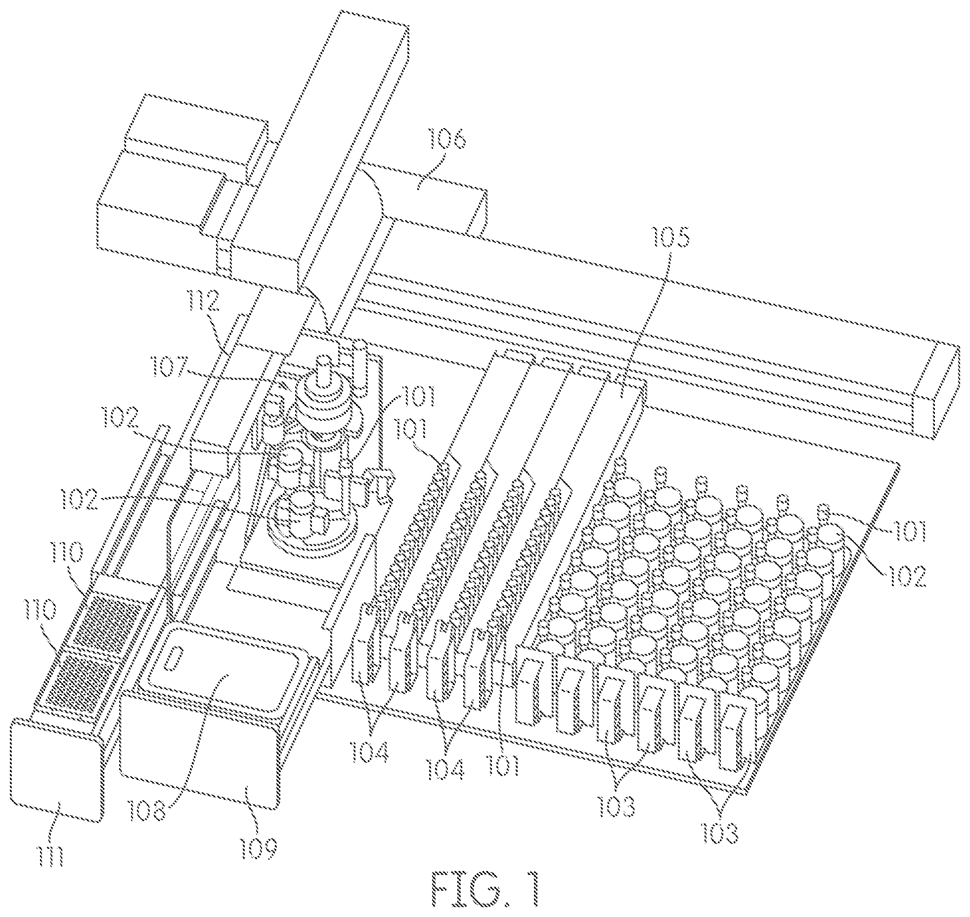 Patent US11815522 Figure 1 – Automated sample handing instrumentation, systems, processes, and methods