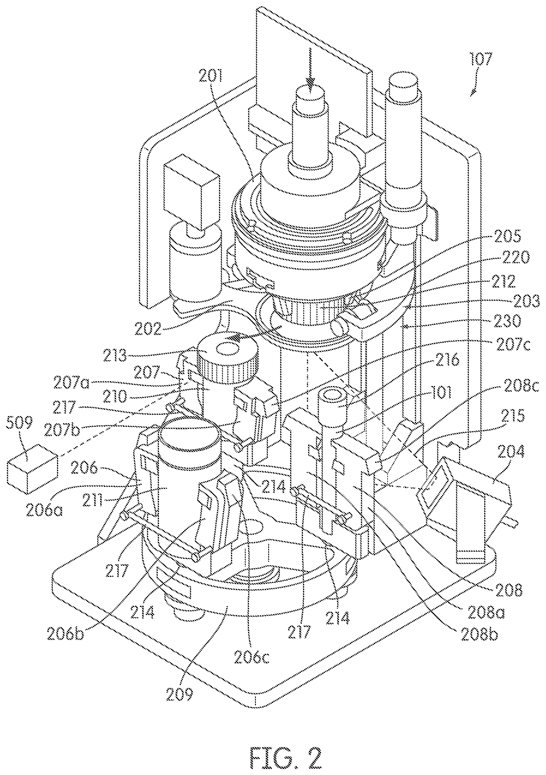 Patent US11815522 Figure 2 – Automated sample handing instrumentation, systems, processes, and methods