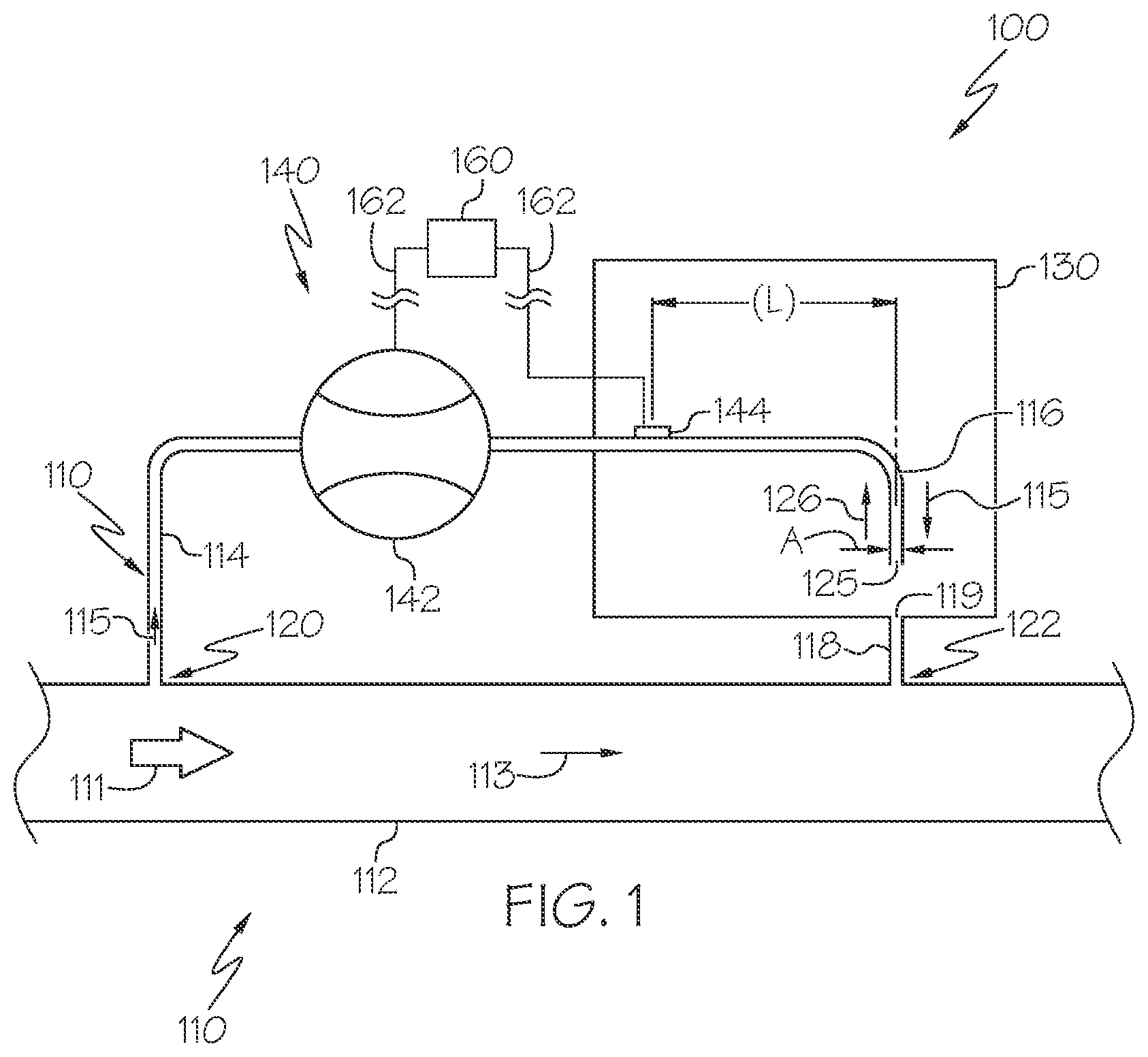 Patent US11815524 Figure 1 – Volume fraction meter for multiphase fluid flow