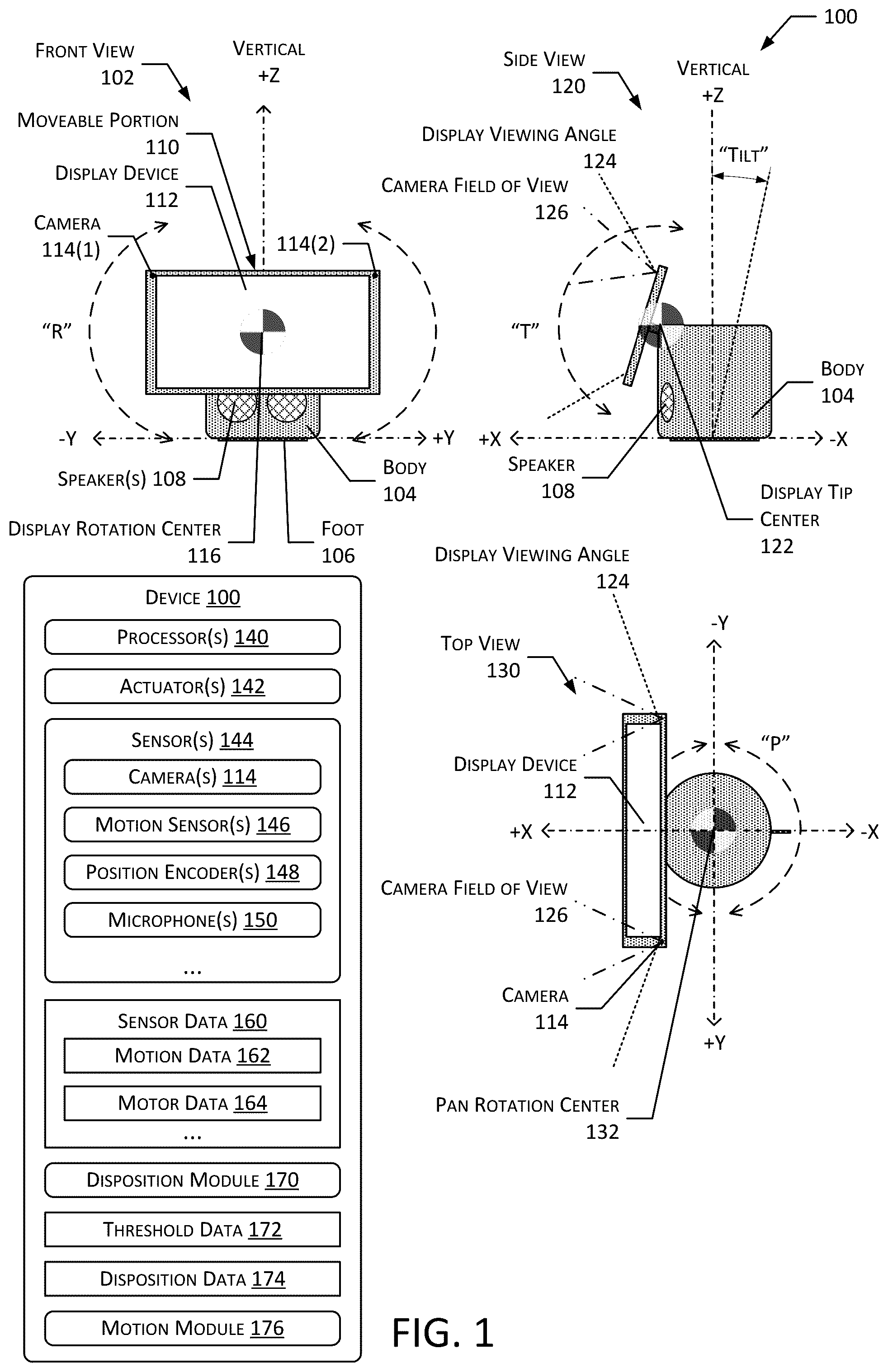 Patent US11815525 Figure 1 – System to determine device disposition