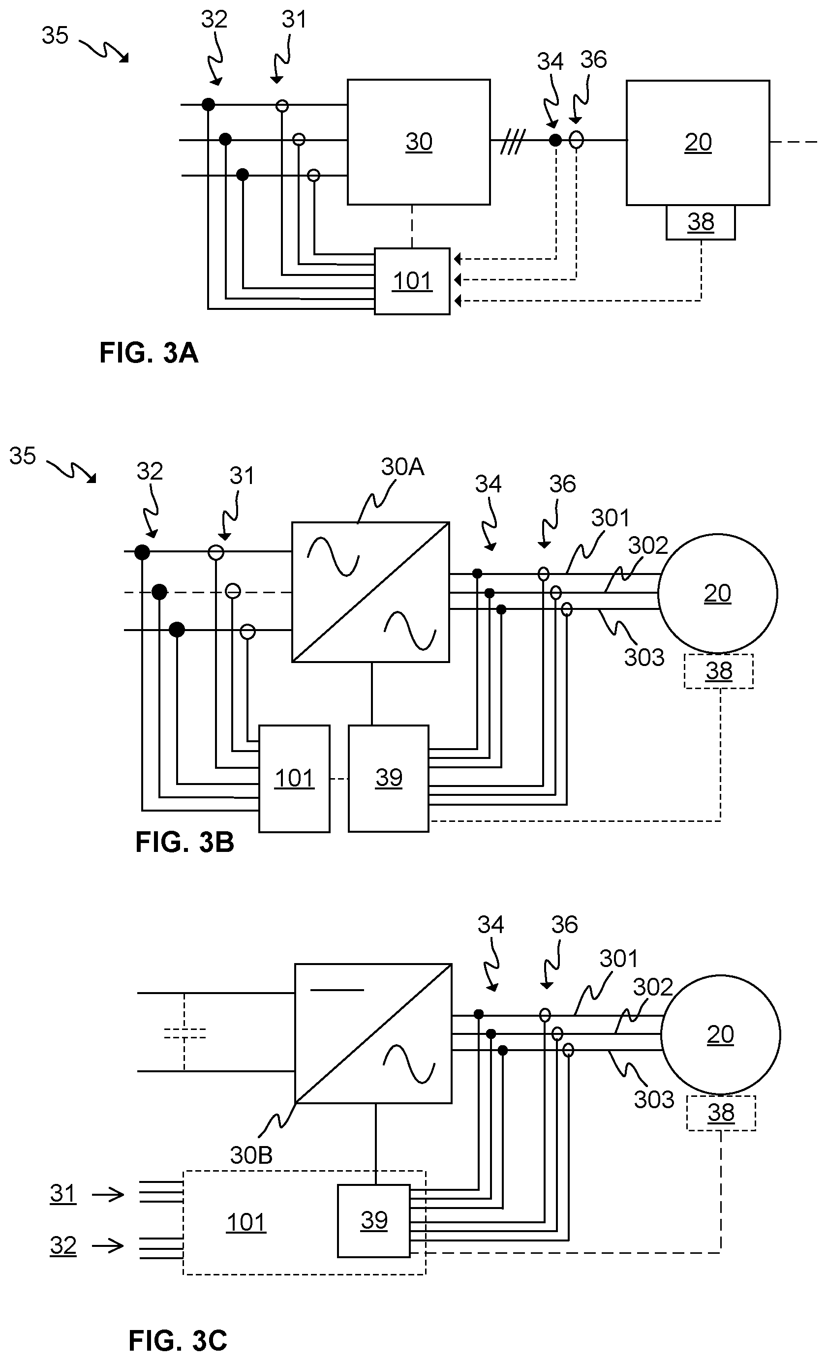 Patent US11815535 Figure 3 – Method for detecting loss or undervoltage condition of phase of electric converter unit, conveyor control unit, and conveyor system
