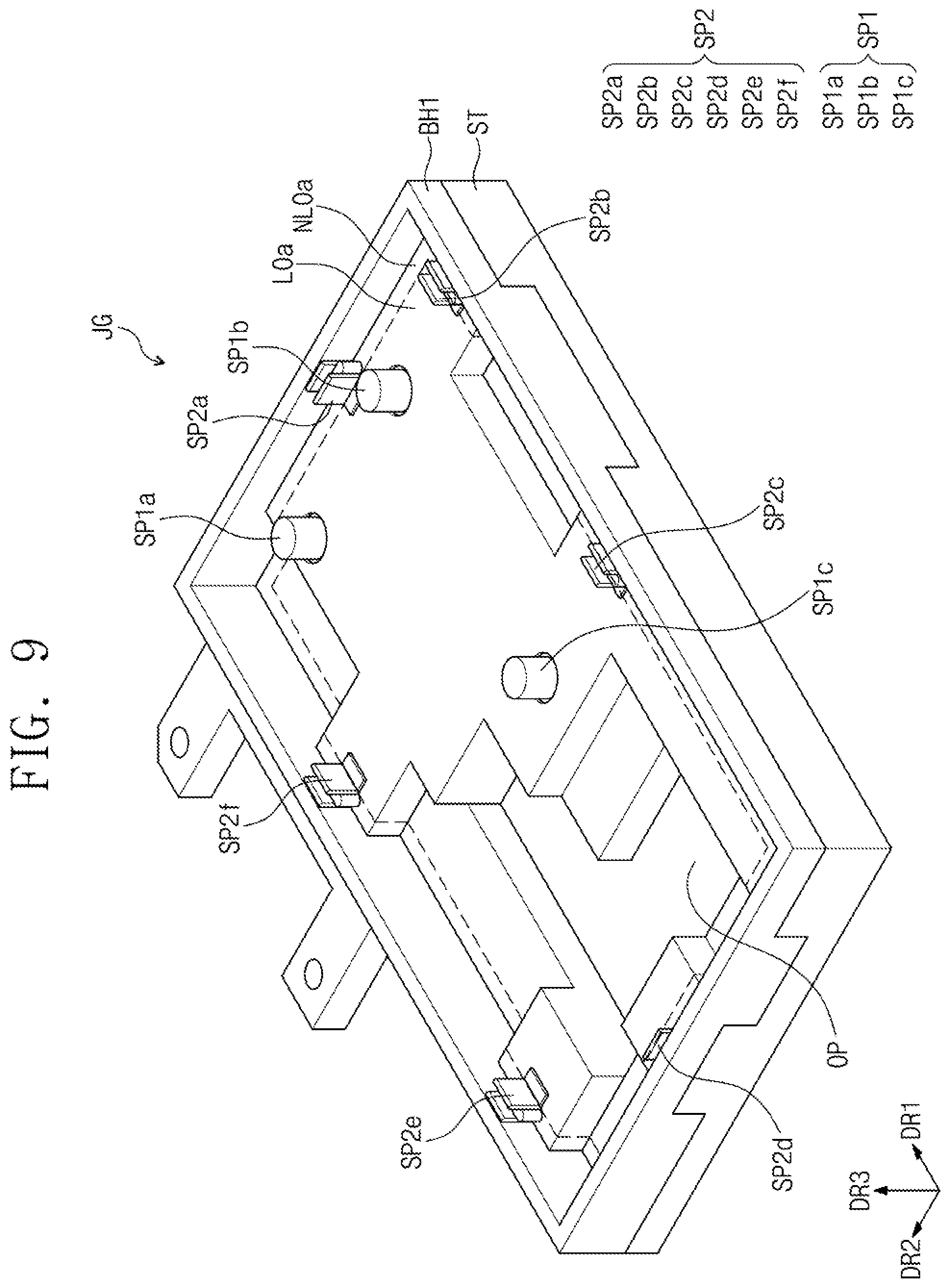 Patent US11815544 Figure 10 – Jig for inspection of display panel