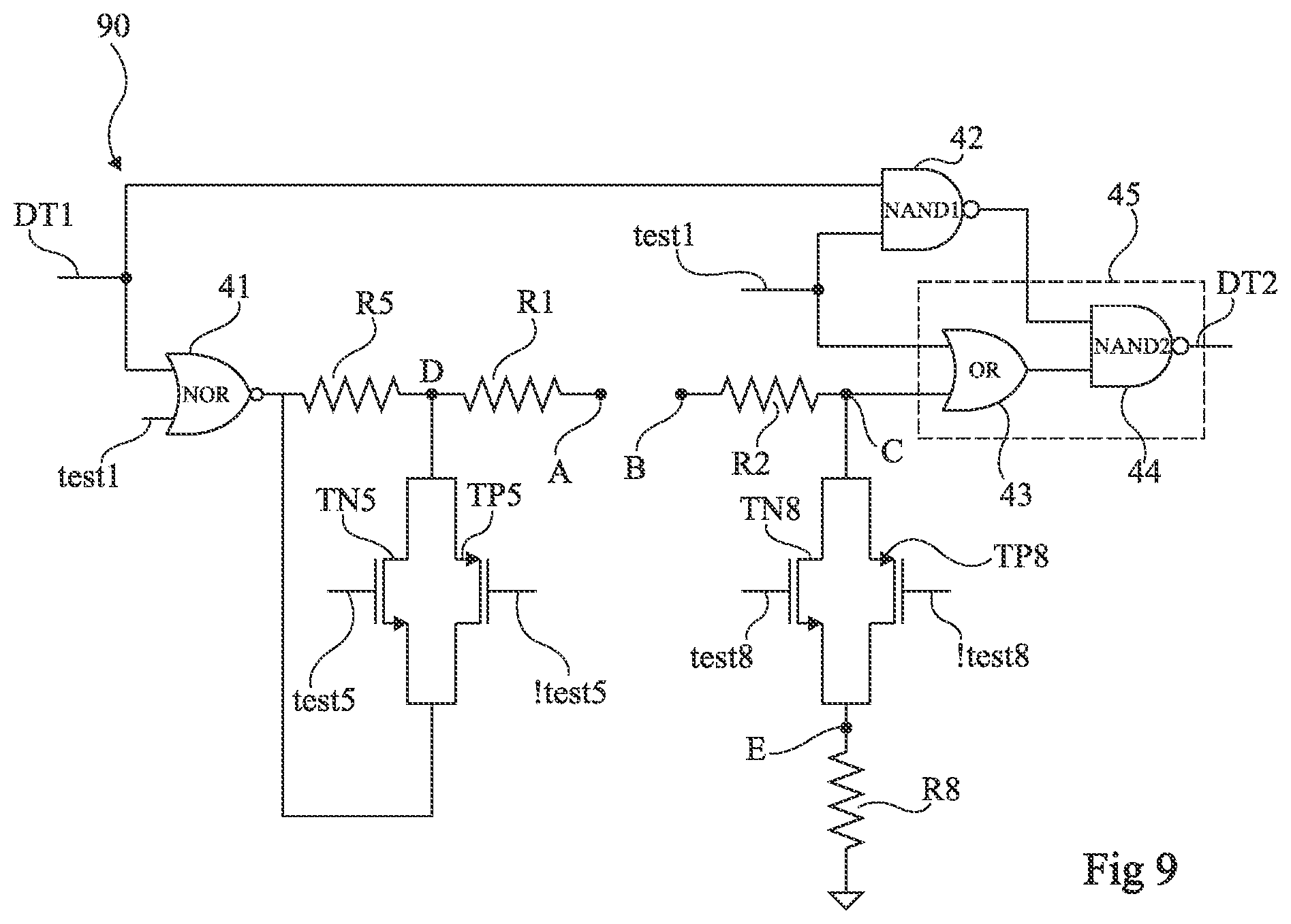 Patent US11815547 Figure 5 – Test circuit