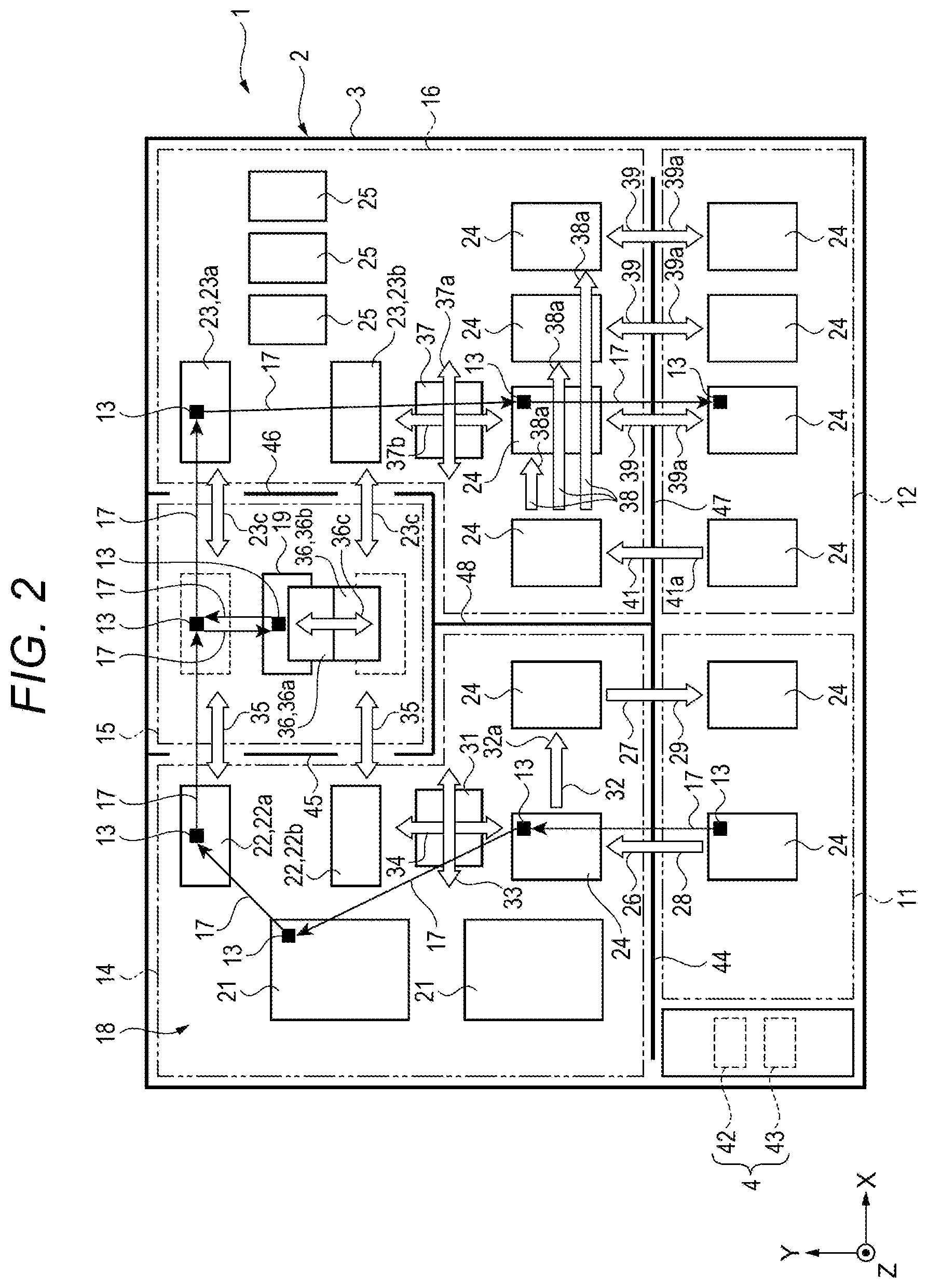Patent US11815549 Figure 2 – Electronic component handler, electronic component tester, and method of detecting position of pocket