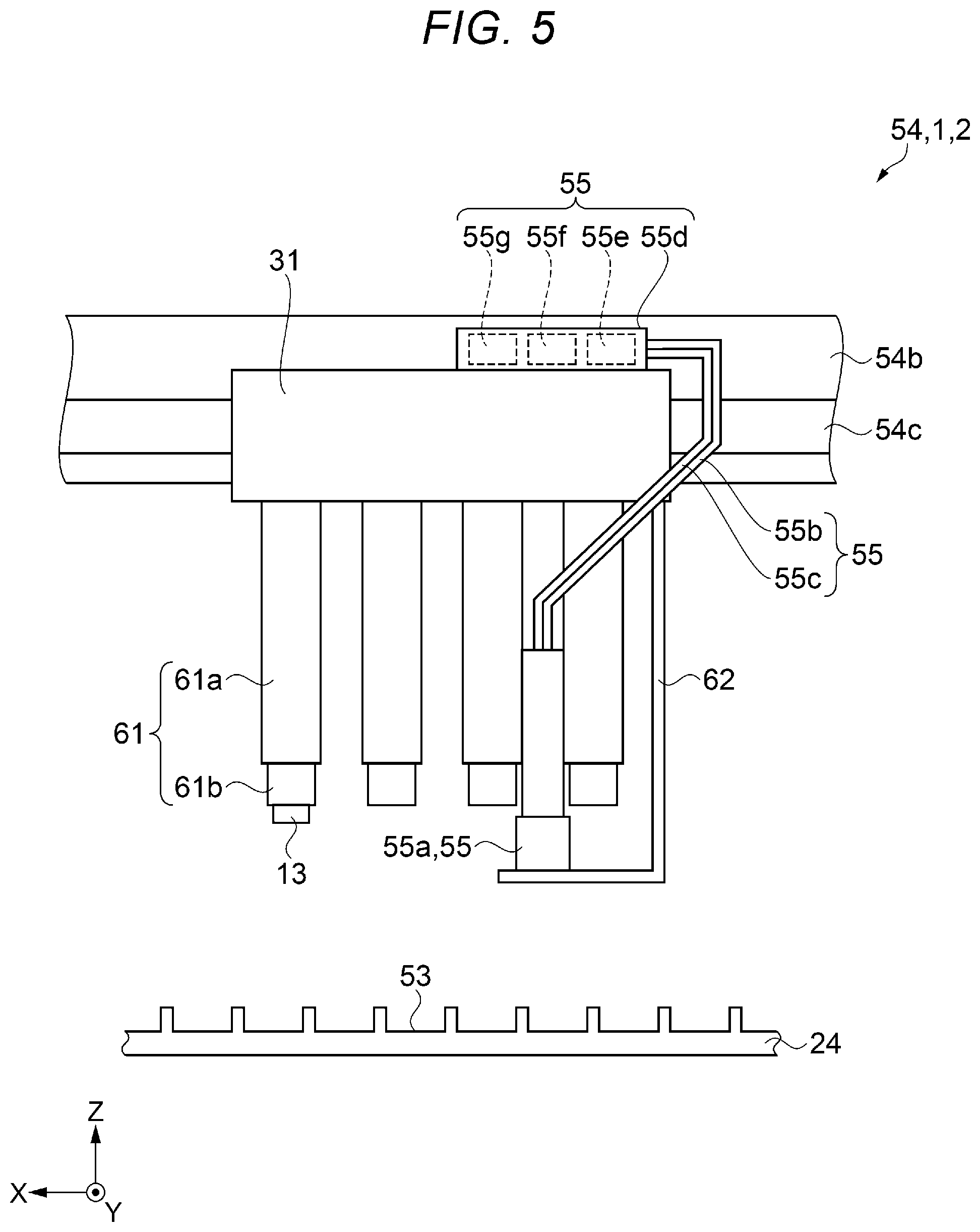 Patent US11815549 Figure 5 – Electronic component handler, electronic component tester, and method of detecting position of pocket