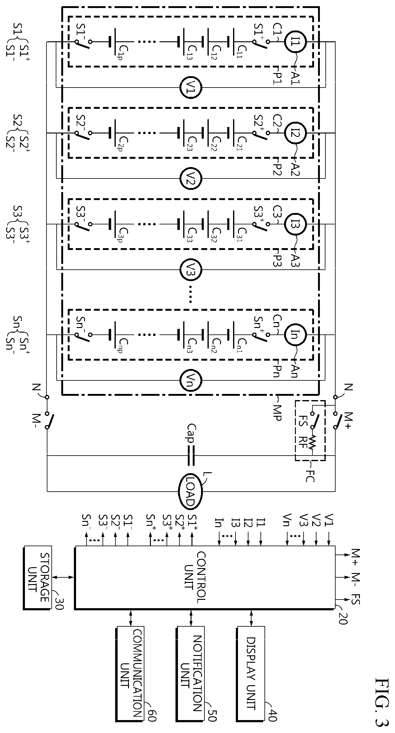 Patent US11815556 Figure 3 – Apparatus and method for diagnosing failure of switch unit included in multi battery pack