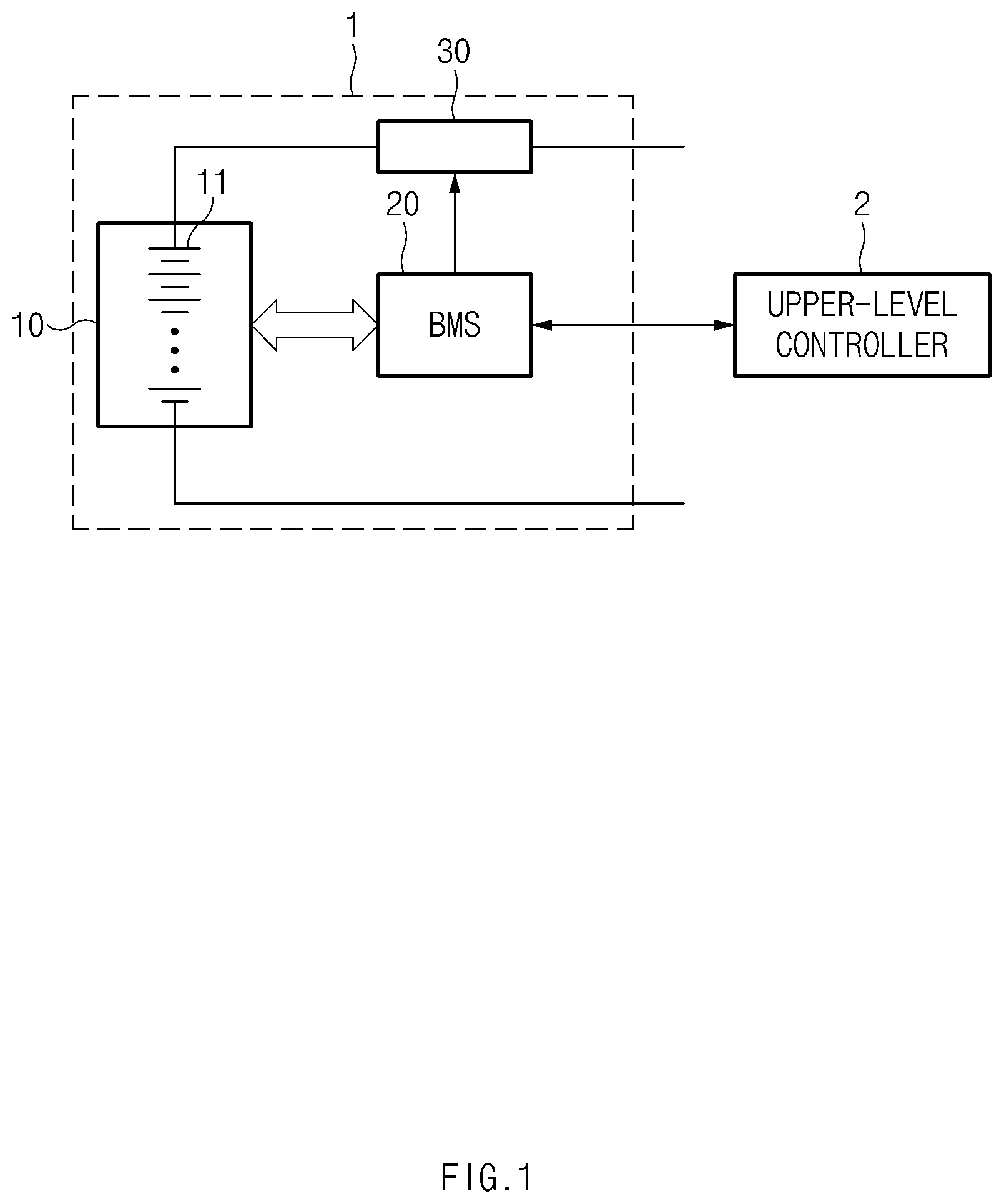 Patent US11815558 — Apparatus and method for diagnosing abnormal degradated battery cell — Figure 1