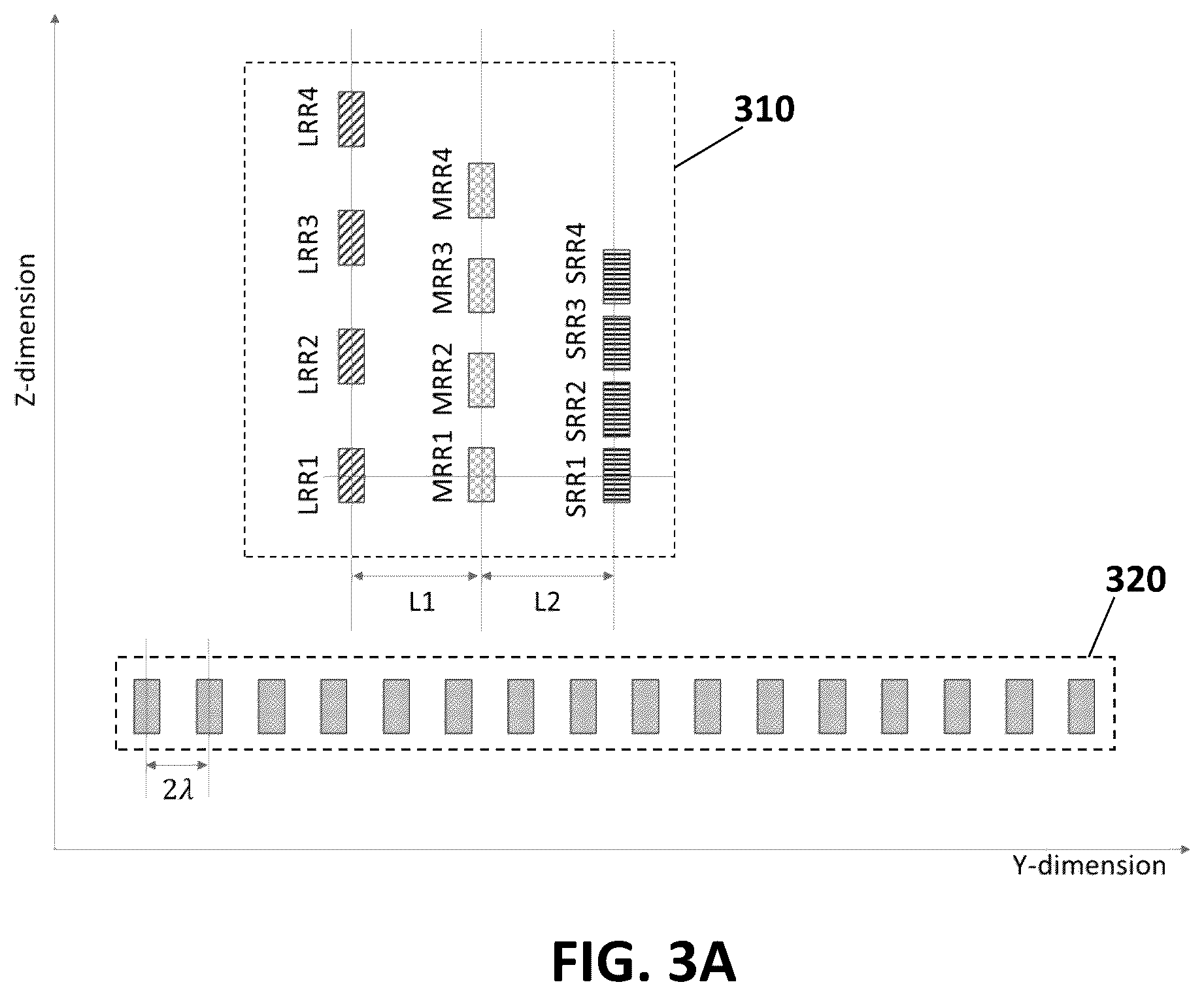 Patent US11815589 Figure 3 – Multiple-mode radar with resolution of spatial ambiguity