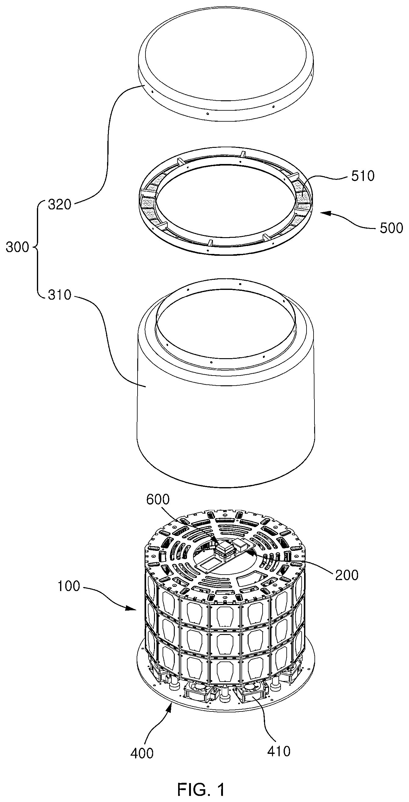 Patent US11815590 Figure 1 – Cylindrical array radar