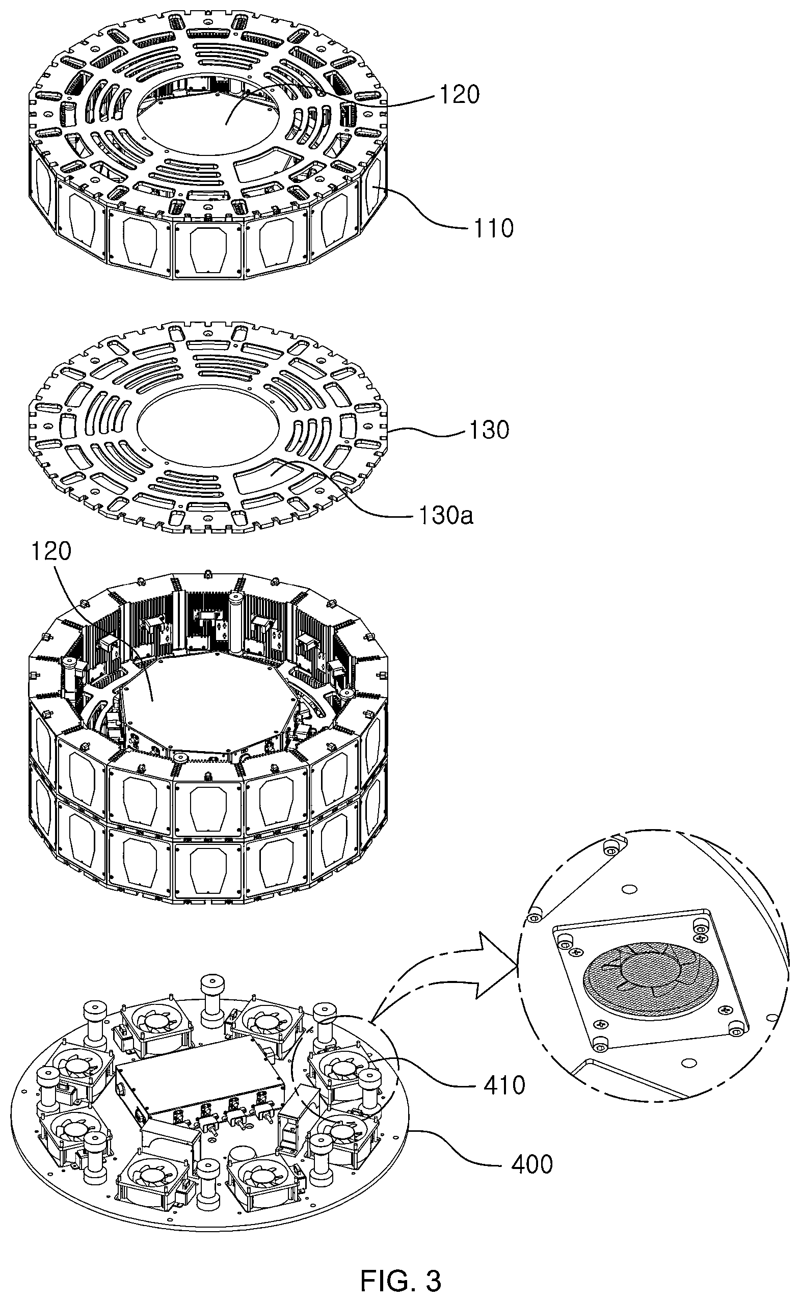 Patent US11815590 Figure 3 – Cylindrical array radar