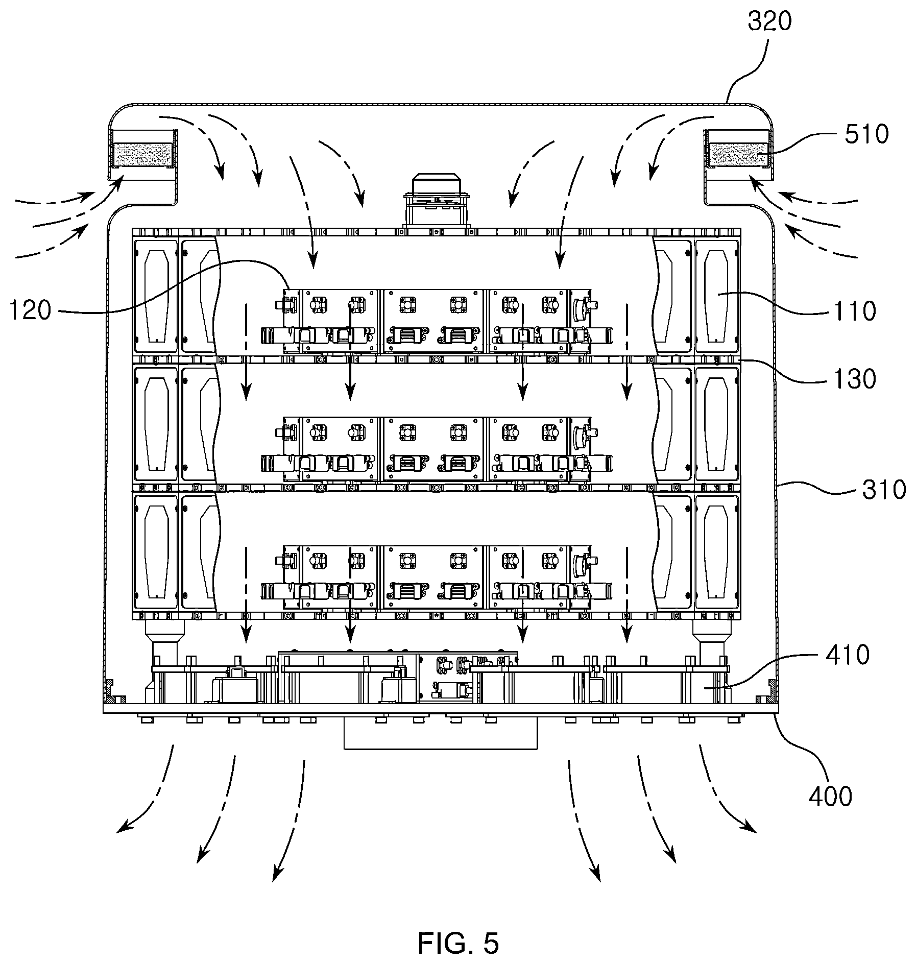 Patent US11815590 Figure 5 – Cylindrical array radar