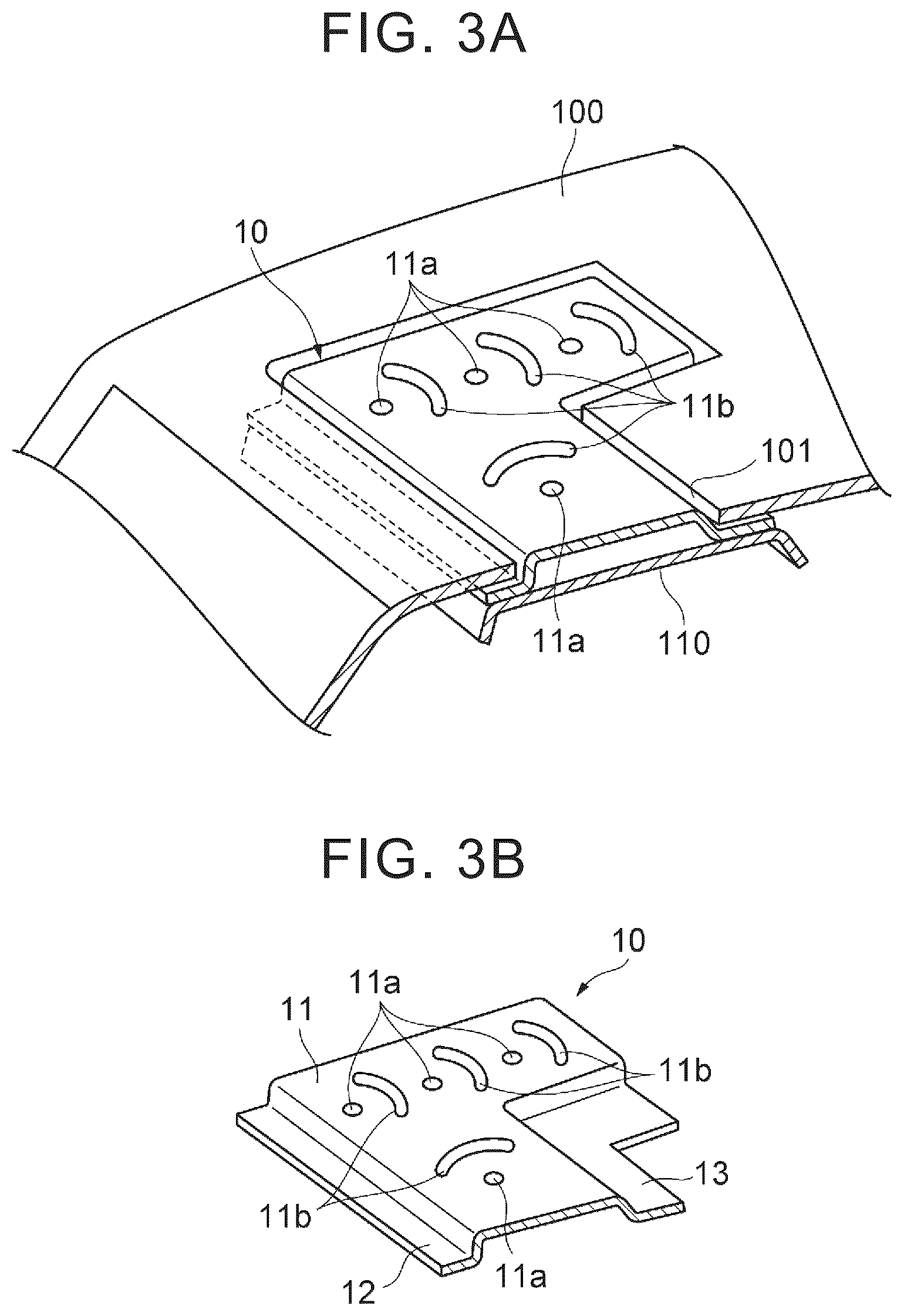 Patent US11815595 Figure 3 – Vehicle sensor mounting structure and vehicle sensor bracket set