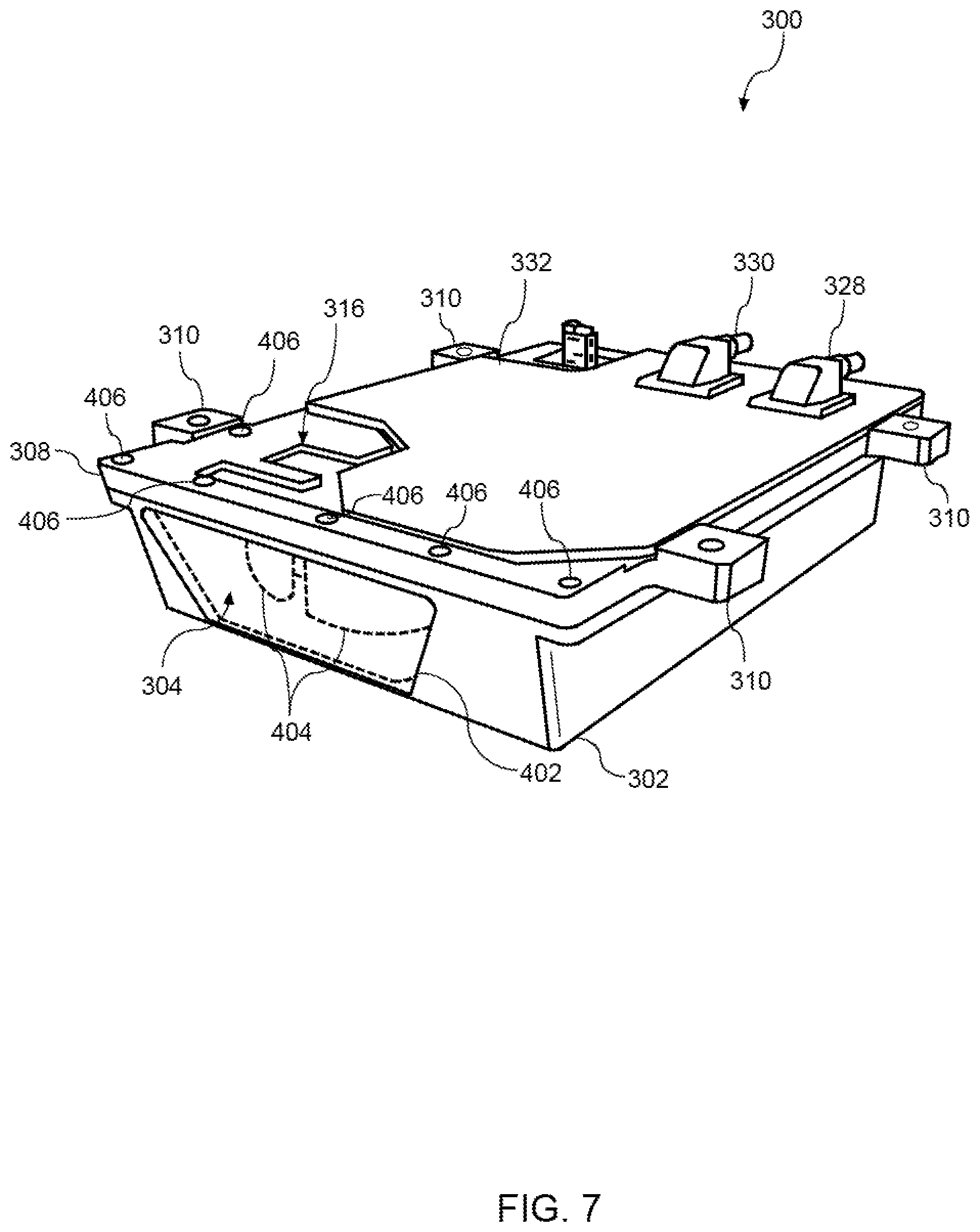 Patent US11815606 Figure 7 – Light detection and ranging (LIDAR) system having a liquid cooled cold plate