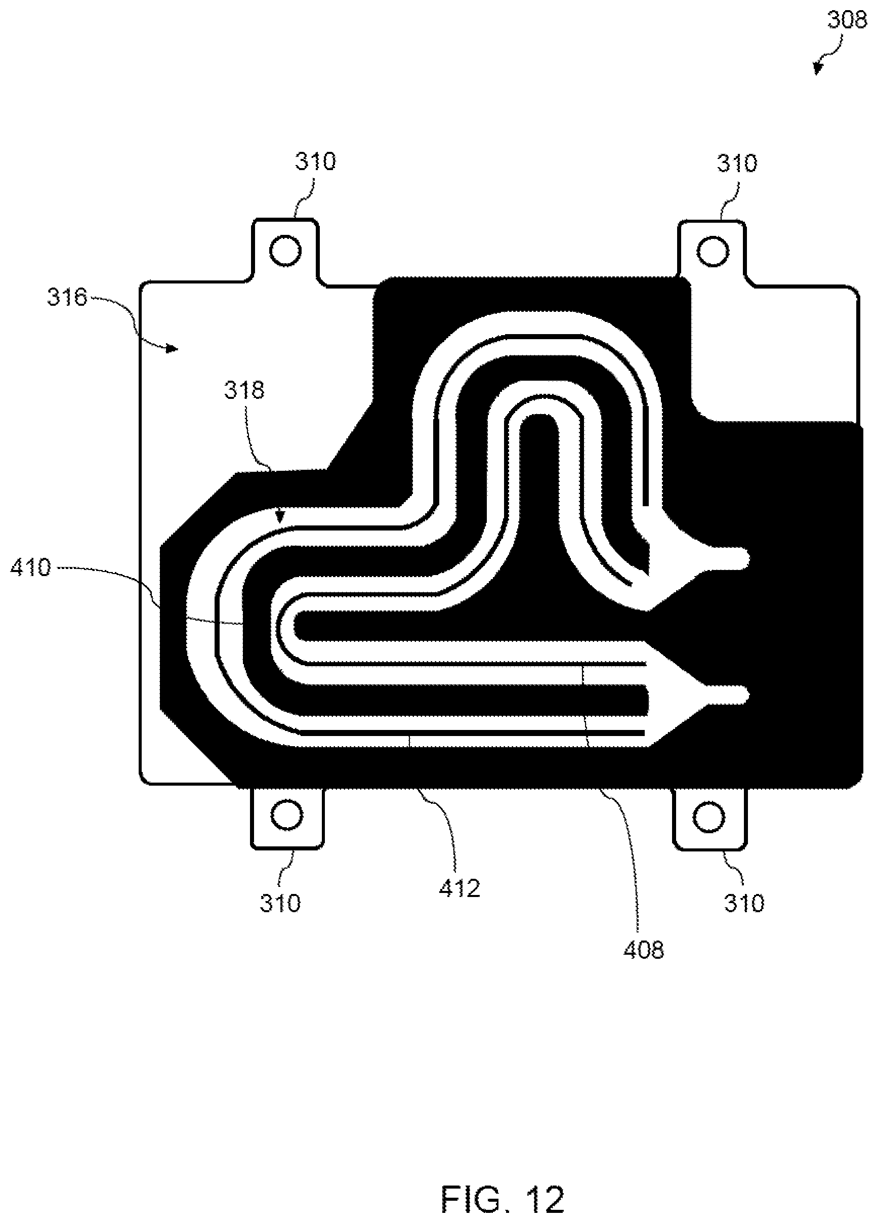 Patent US11815606 Figure 12 – Light detection and ranging (LIDAR) system having a liquid cooled cold plate