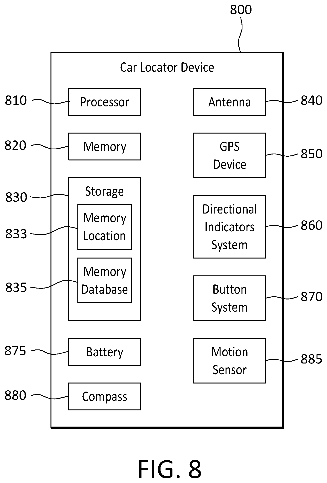 Patent US11815610 Figure 16 – Device, system, and method for determining a location of a vehicle